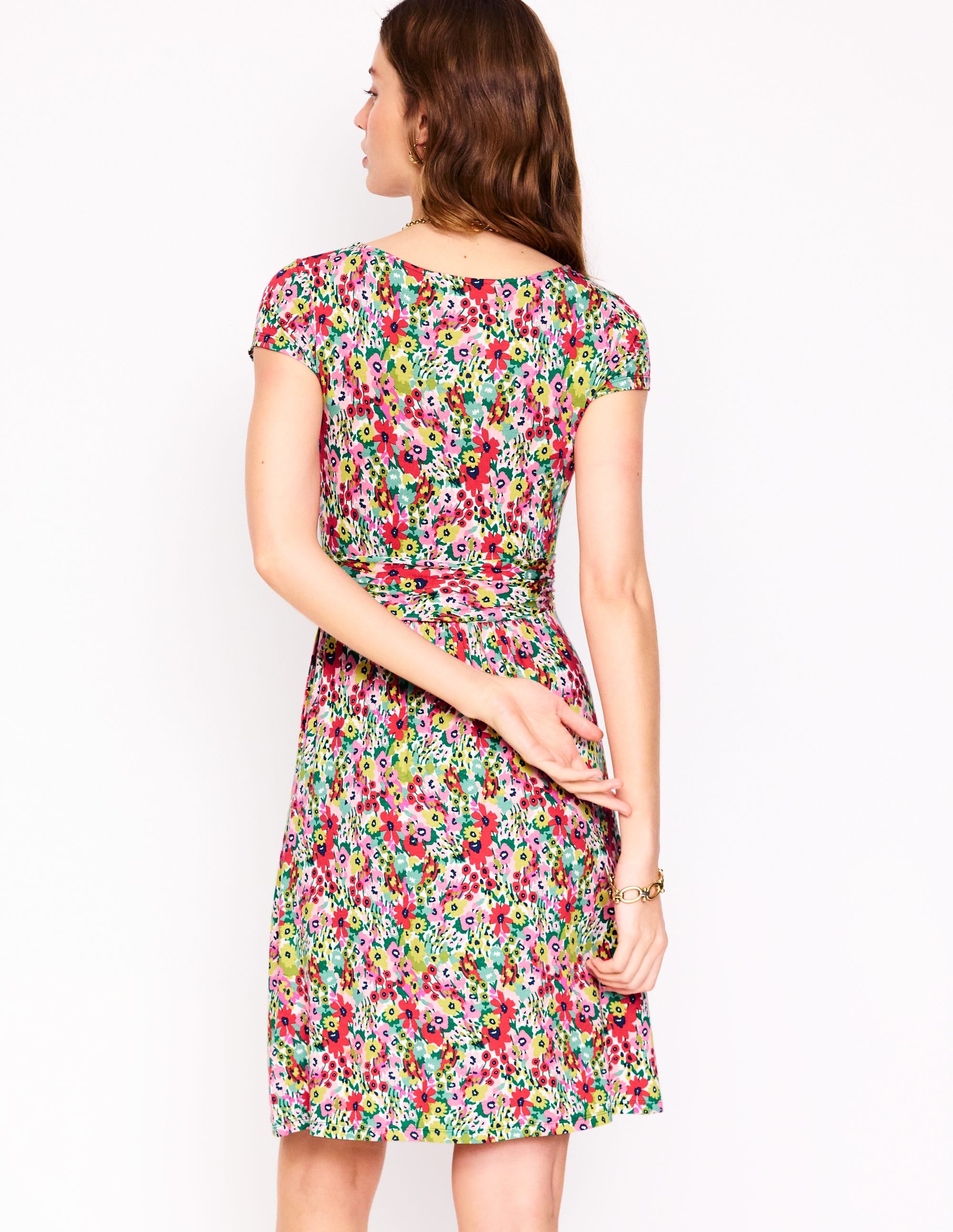 Amelie Jersey Dress-Multi, Wildflower Garden - Image 3