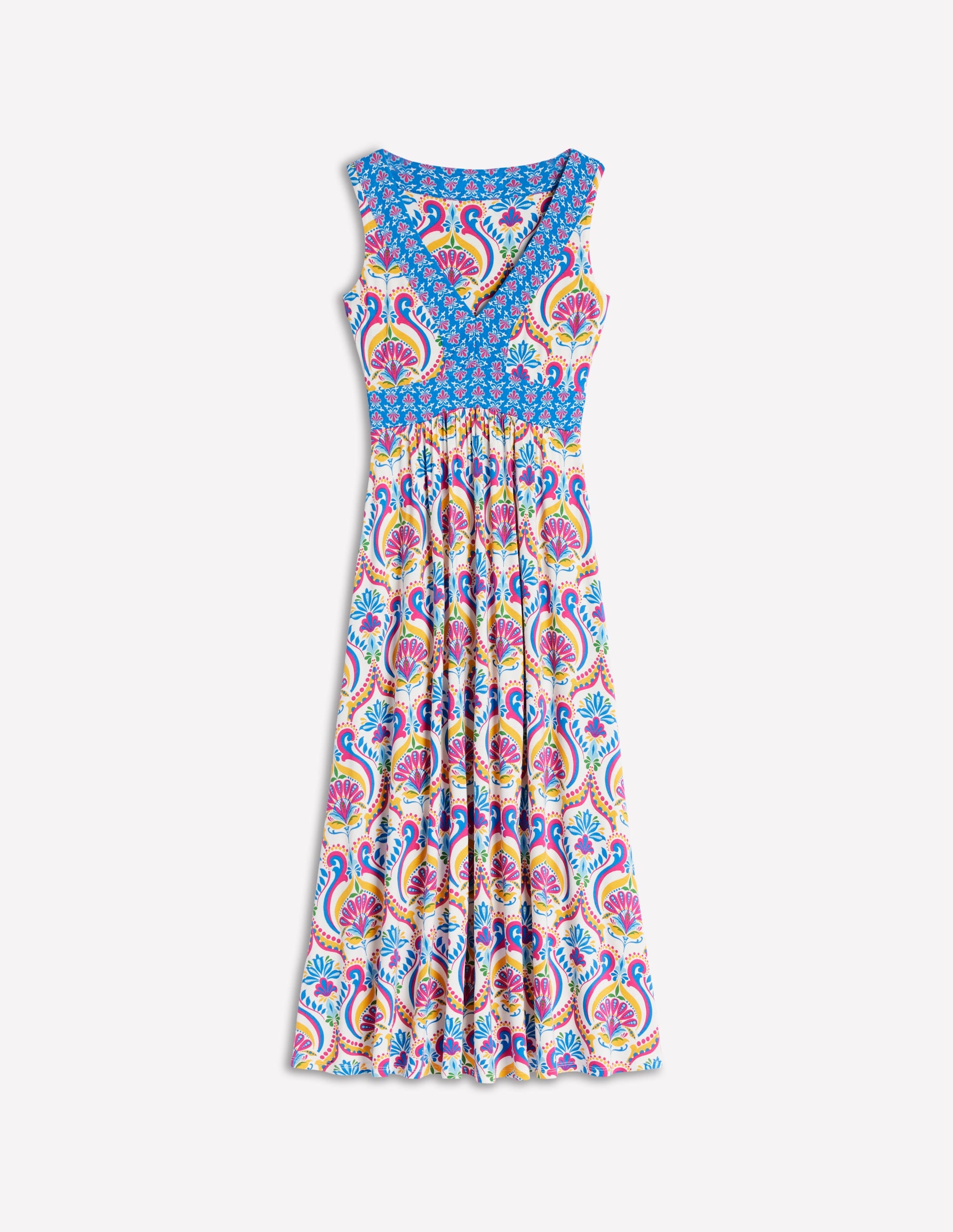 Olympia Jersey Maxi Dress-Multi, Ornamental Floral - Image 5