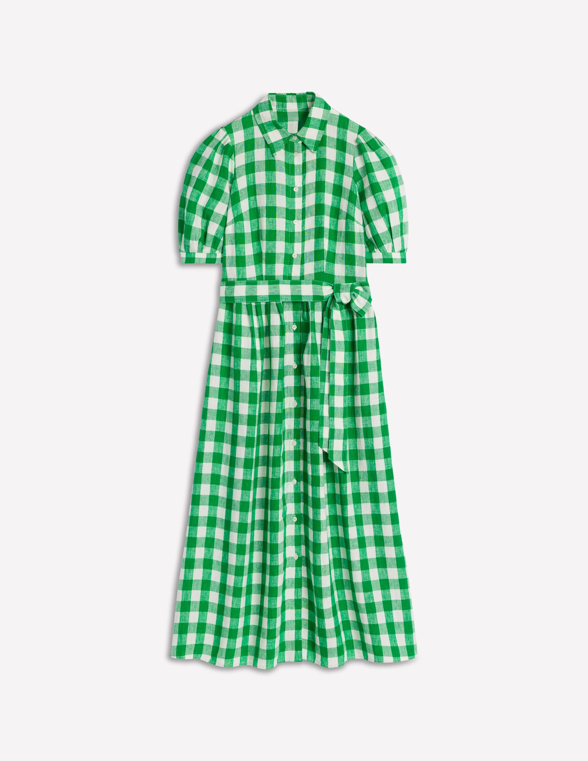 Alexa Linen Maxi Shirt Dress-Rich Emerald Gingham | Boden UK Alexa Linen Maxi Shirt Dress-Rich Emerald Gingham | Boden UK