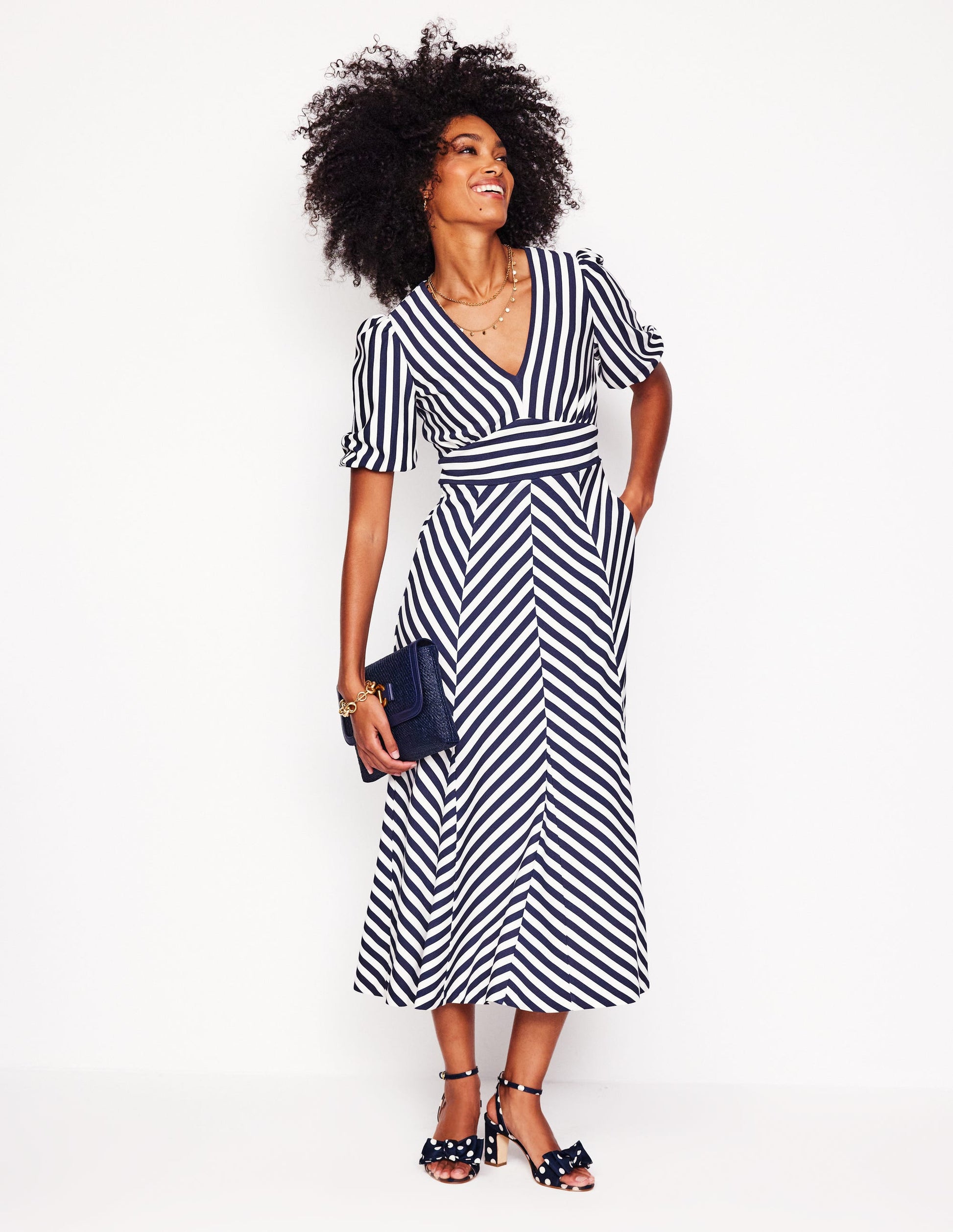 boden empire midi tea dress BODEN Empire Midi Tea Dress