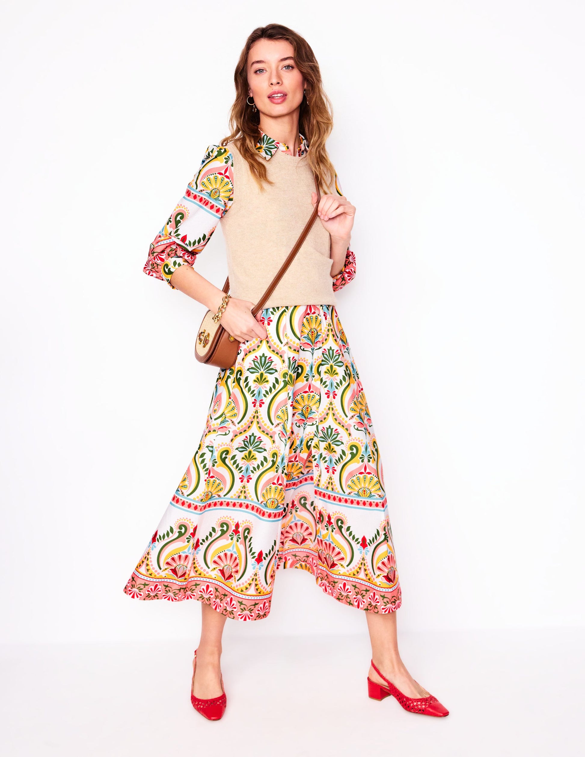 Clara Cotton Shirt Dress-Multi, Ornamental Floral | Boden UK Clara Cotton Shirt Dress-Multi, Ornamental Floral | Boden UK