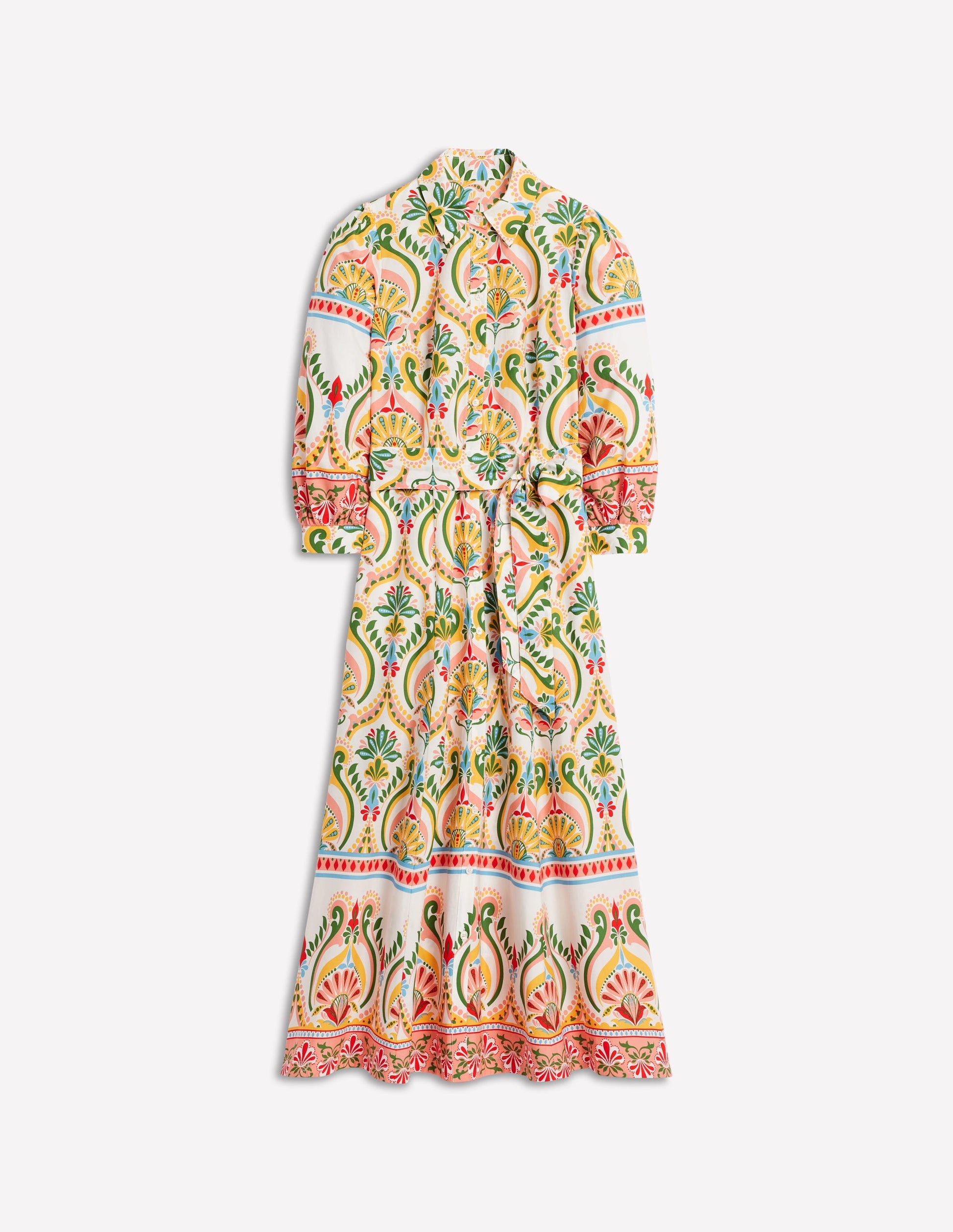 Clara Cotton Shirt Dress-Multi, Ornamental Floral | Boden UK Clara Cotton Shirt Dress-Multi, Ornamental Floral | Boden UK