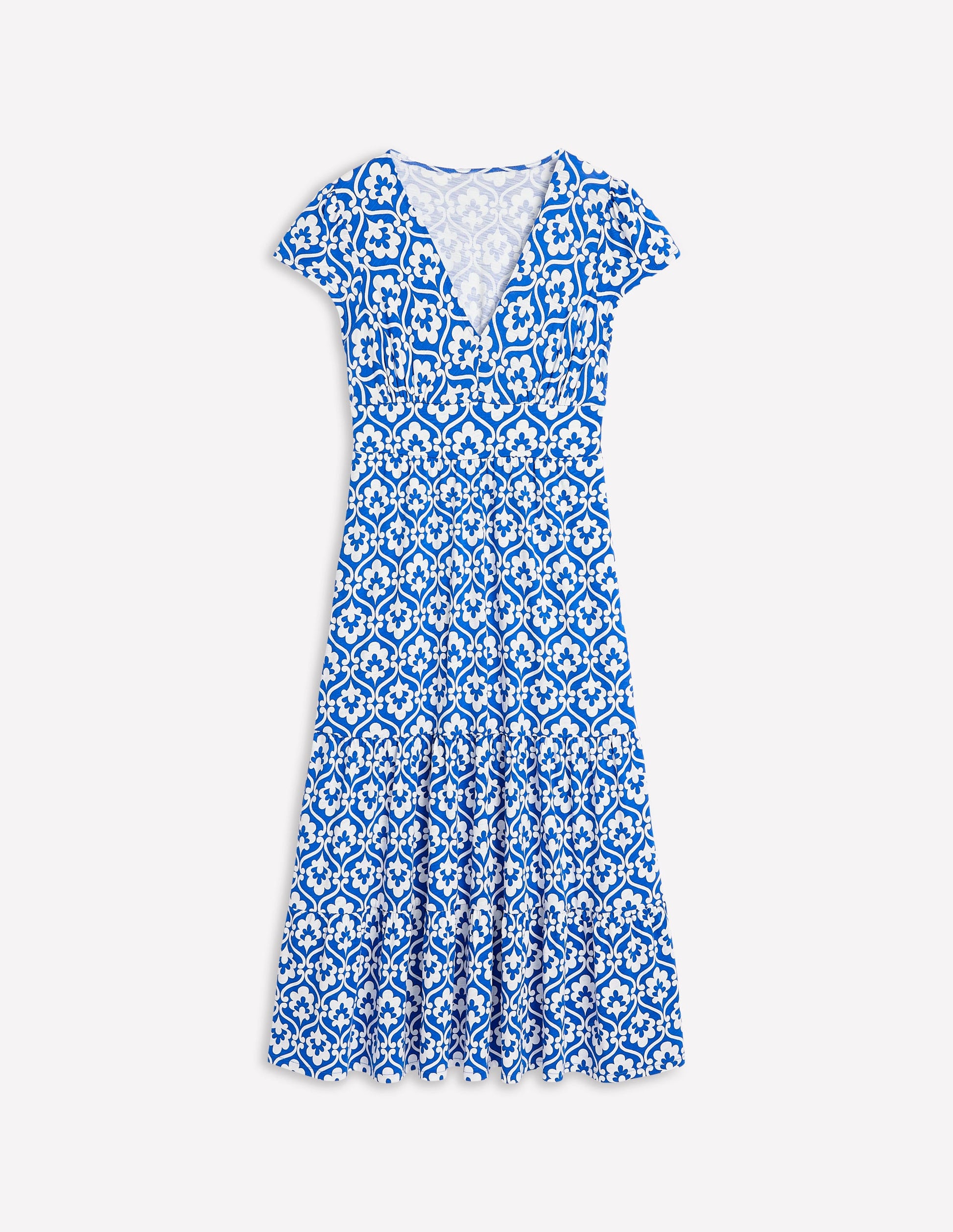 boden eloise tiered jersey dress Boden Eloise Tiered Jersey Dress in Blue
