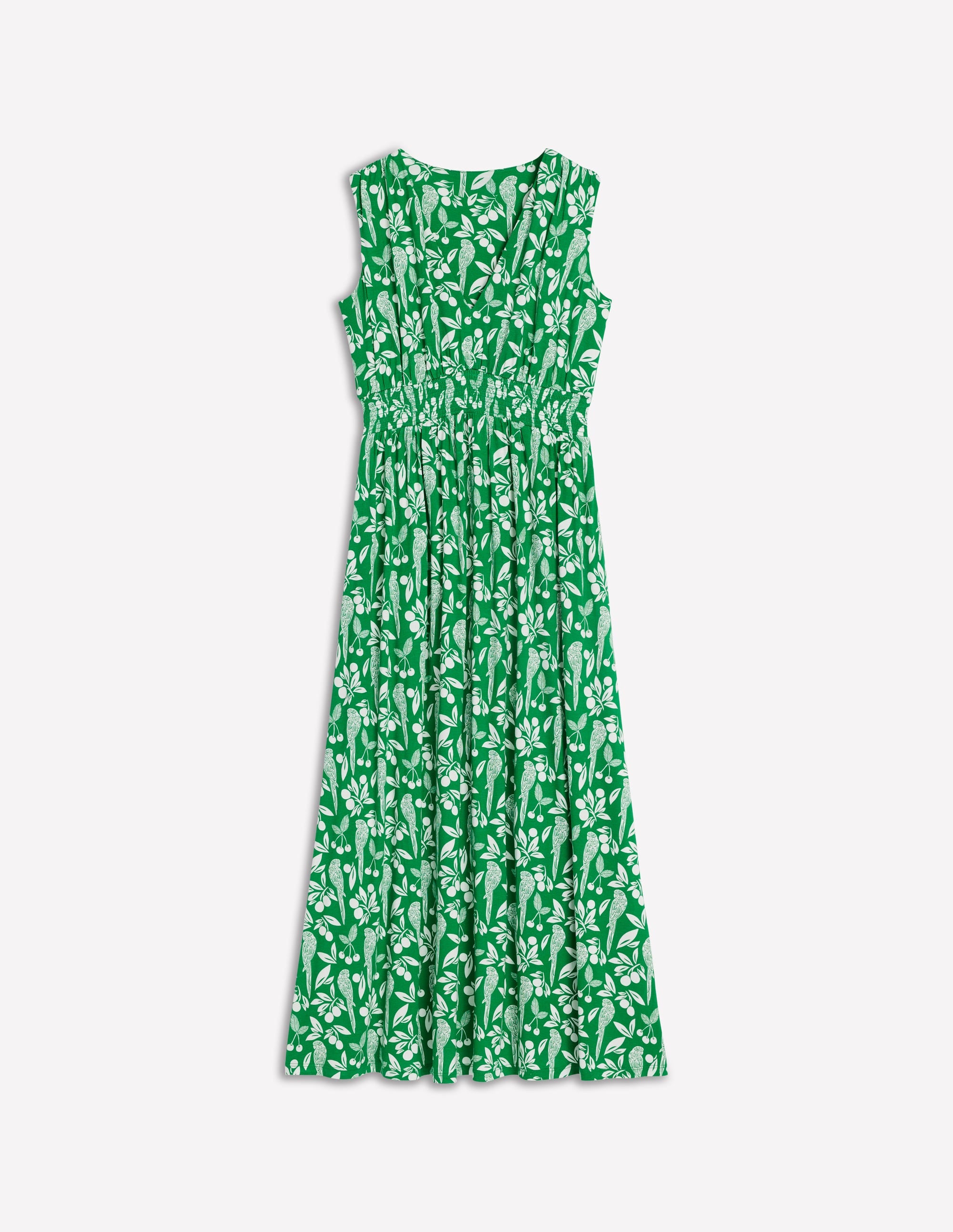 Paloma Jersey Maxi Dress-Rich Emerald, Parrot Pop - Image 6