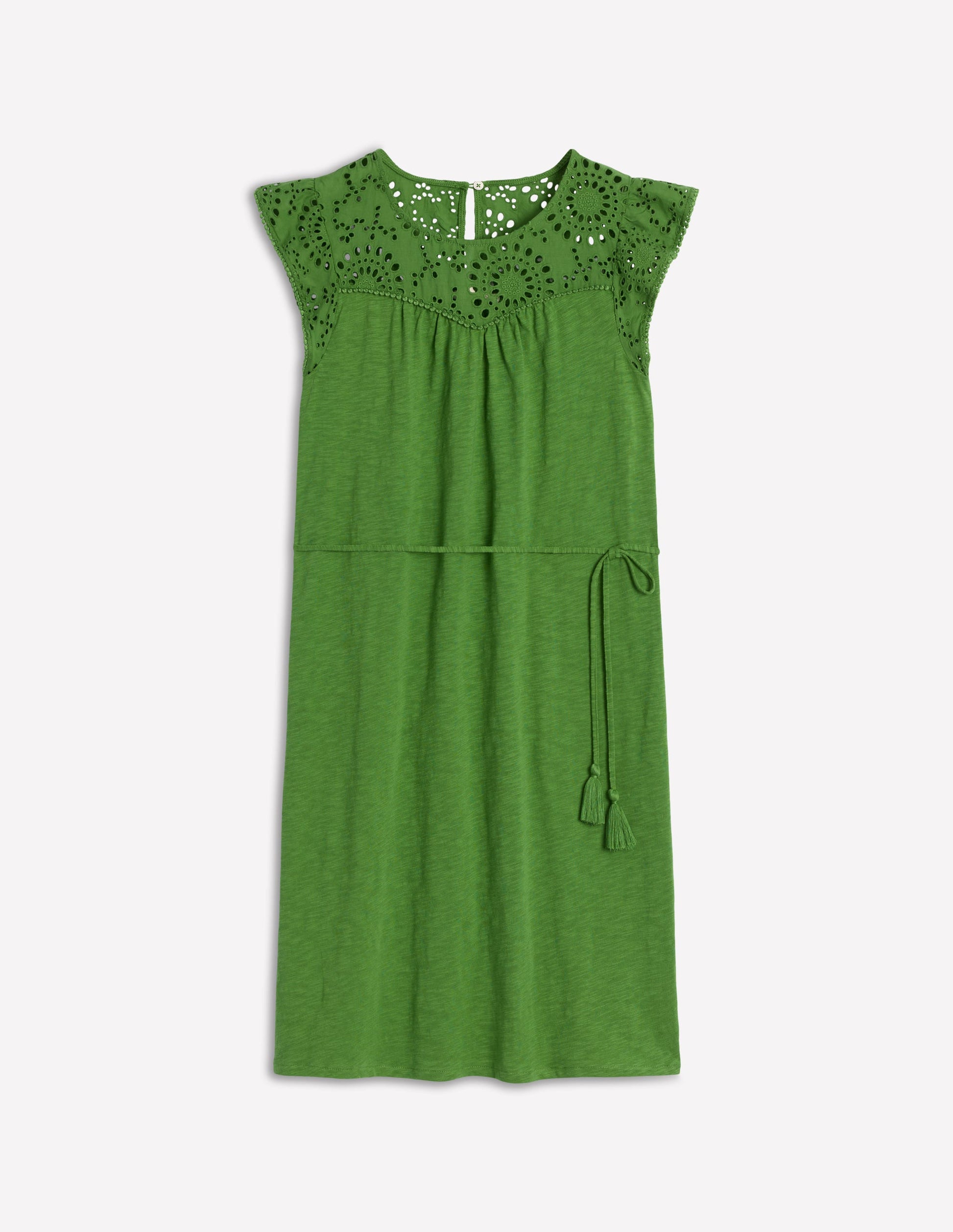 Juliet Broderie Short Dress-Paradise Green | Boden UK Juliet Broderie Short Dress-Paradise Green | Boden UK
