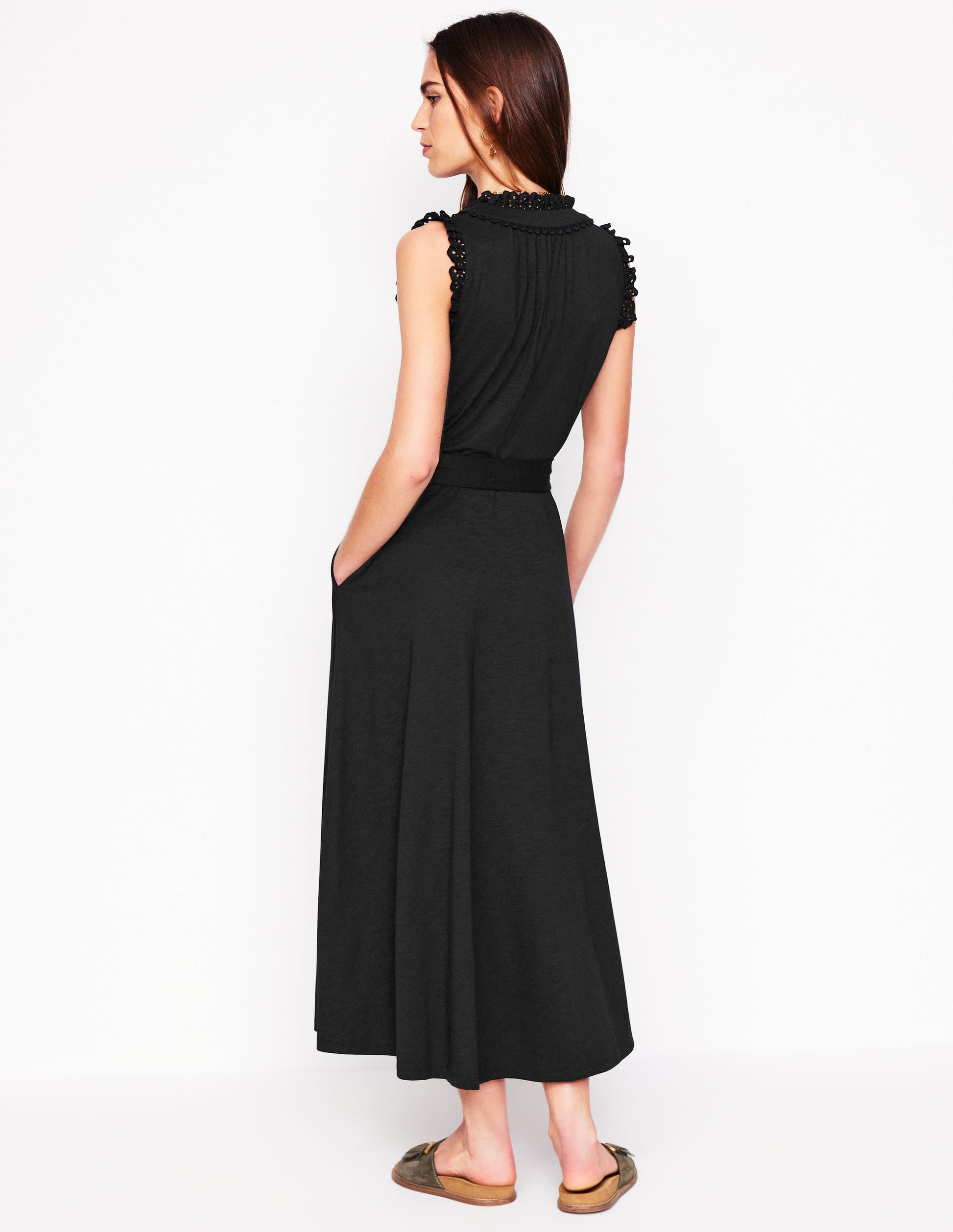 boden black midi dress Lucille Tulle Midi Dress - Black