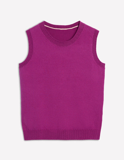 Emilia Cotton Crew Neck Tank-Regal Purple-5