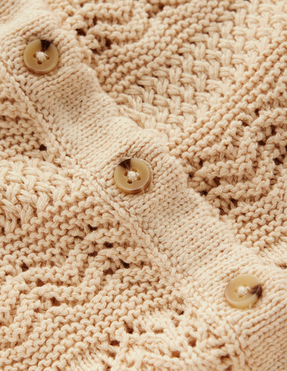 Elodie Stitch Crew Cardigan-Warm Ivory-6