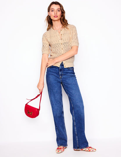 Elodie Stitch Crew Cardigan-Warm Ivory-4