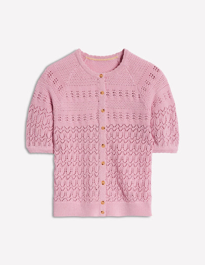 Elodie Stitch Crew Cardigan-Soft Pink-6