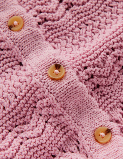 Elodie Stitch Crew Cardigan-Soft Pink-7