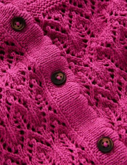 Elodie Stitch V-Neck Cardigan-Purple Damson-6