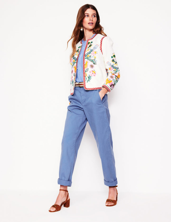 Barnsbury Chino Trousers-Blue River