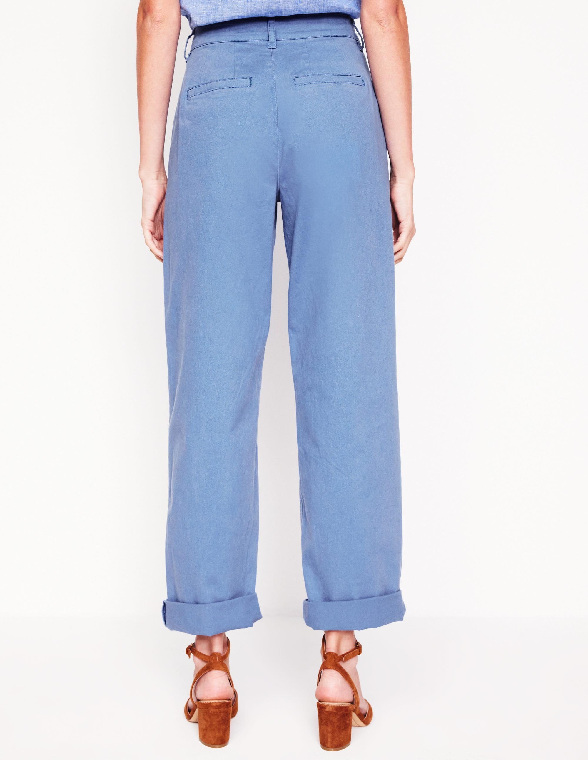 Barnsbury Chino Trousers-Blue River - Image 3