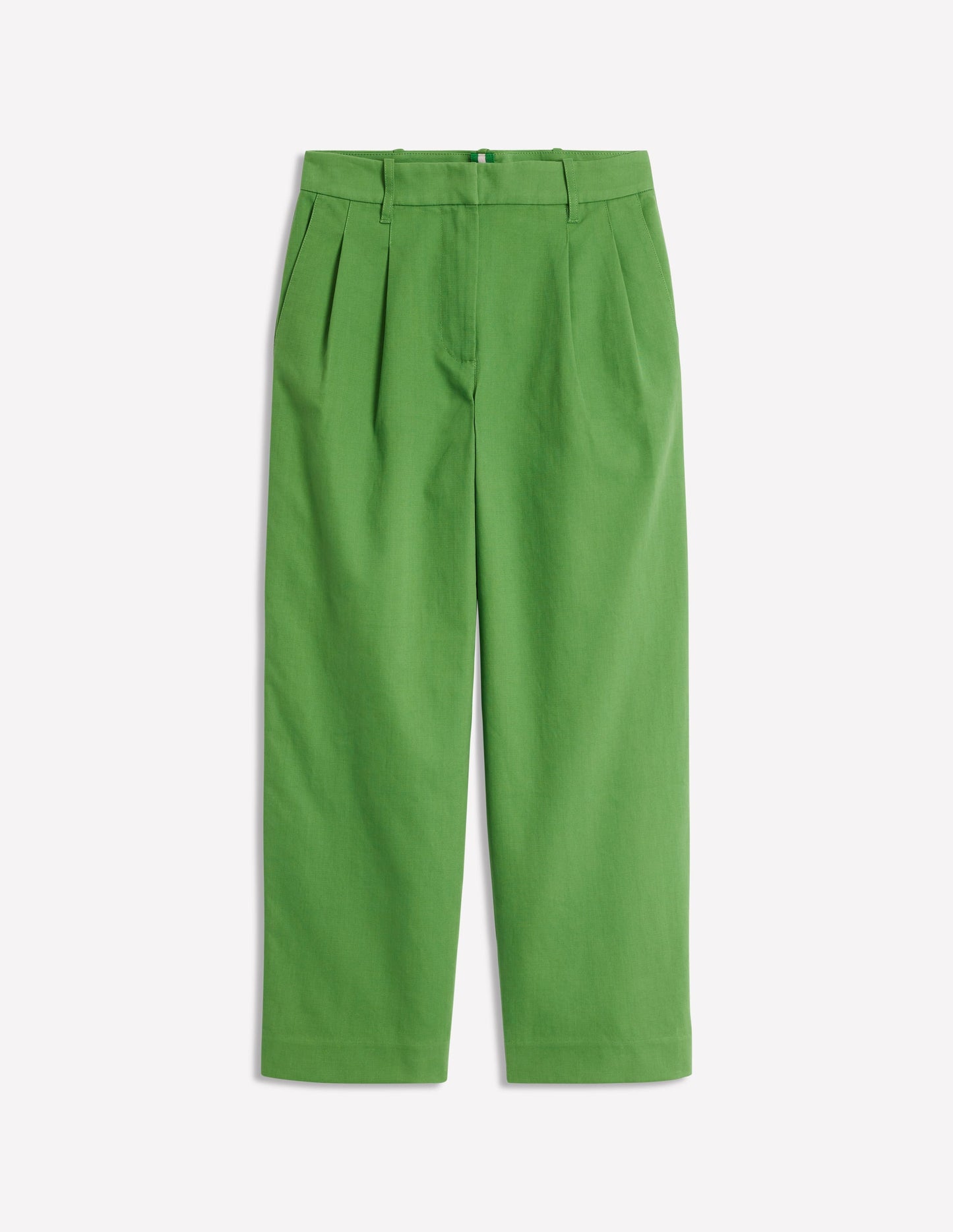 Bloomsbury Cotton Trousers-Paradise Green