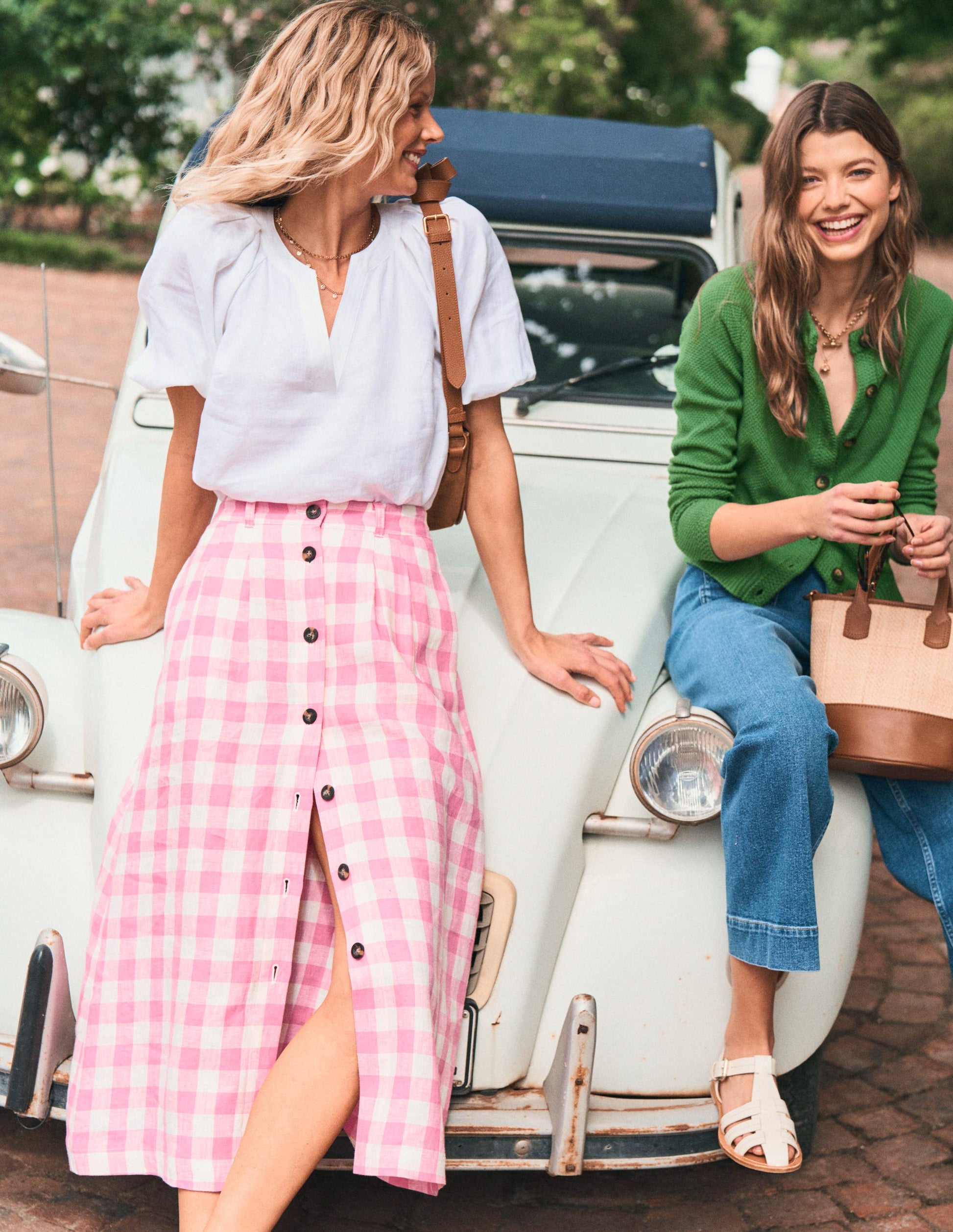 Midi Skirt Plaid Linen Mini Skirt Linen Wrap Midi Skirt In Plaid