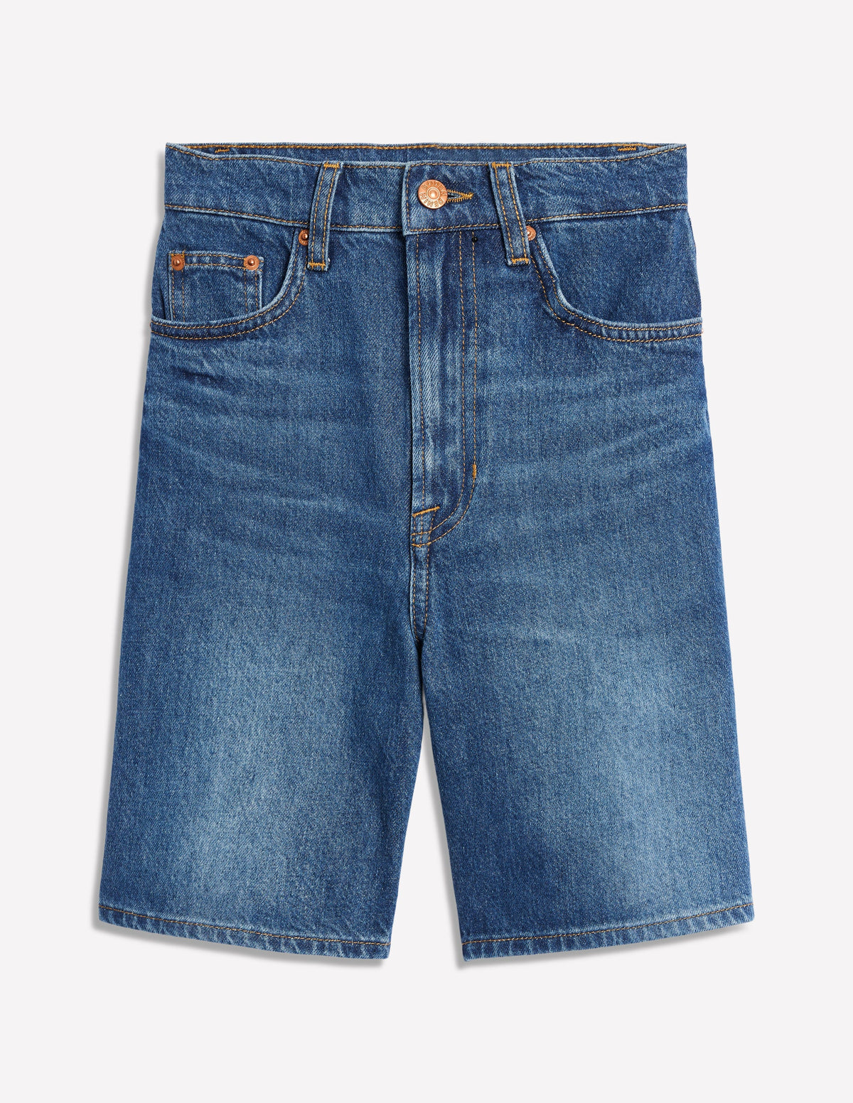Mid Thigh Denim Shorts-Mid Vintage - Image 7