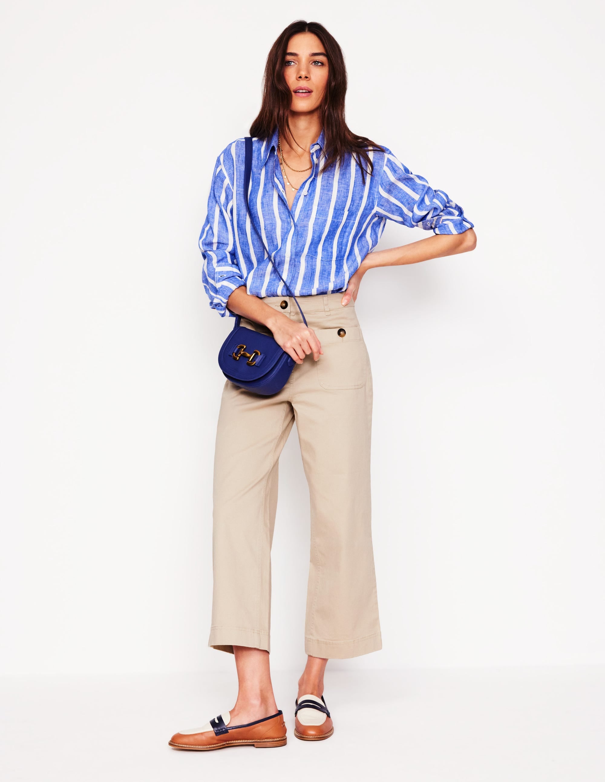 Patch Pocket Crop Chino-Oatmeal - Image 1