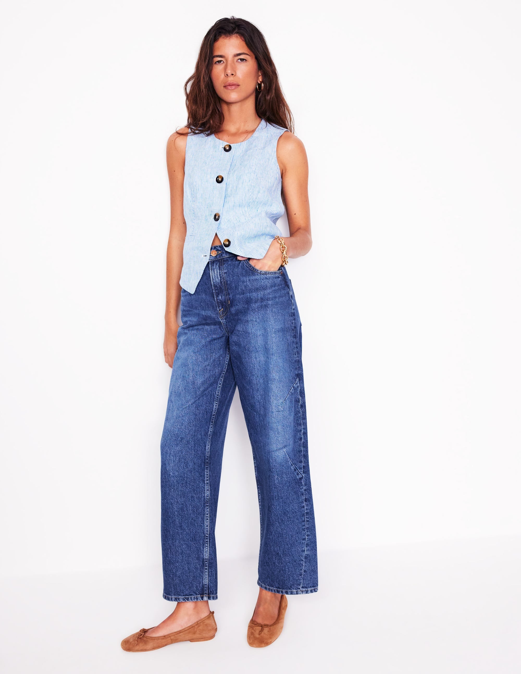 Barrel Leg Jeans-Mid Vintage - Image 11