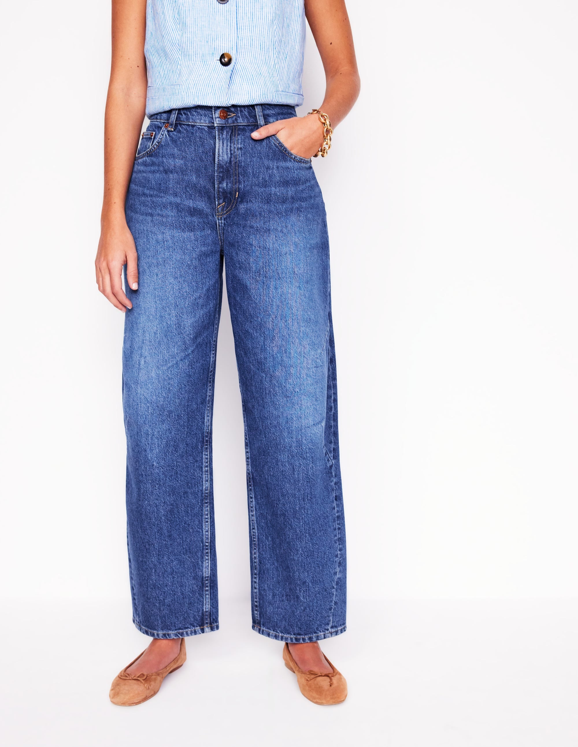 Barrel Leg Jeans-Mid Vintage - Image 15