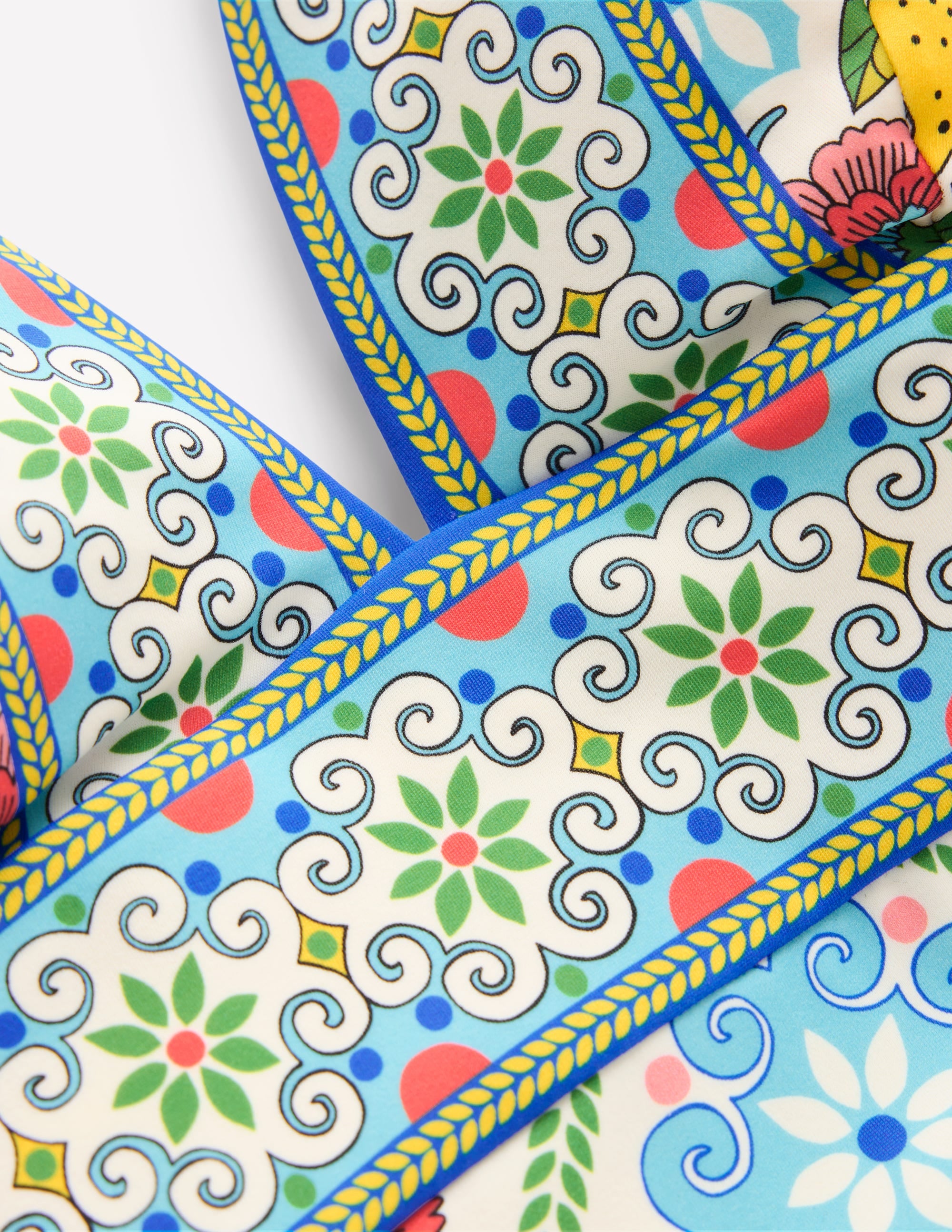 Porto V-neck Swimsuit-Multi, Citrus Vine Tile - Image 9