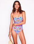 Paros Bandeau Swimsuit-Multi, Ornamental Floral