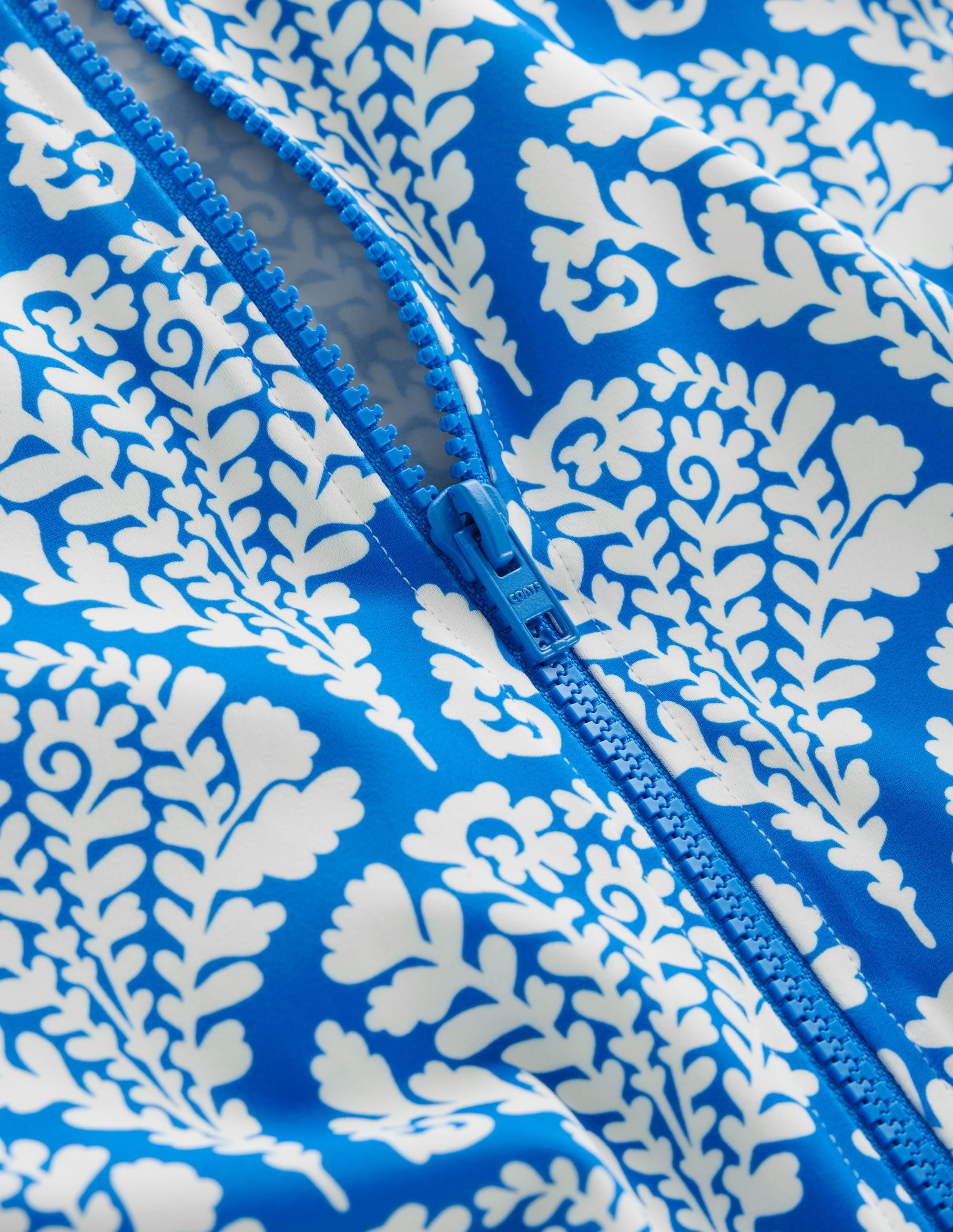 Long Sleeve Rash Guard Top-Bright Blue, Blossomy - Image 8