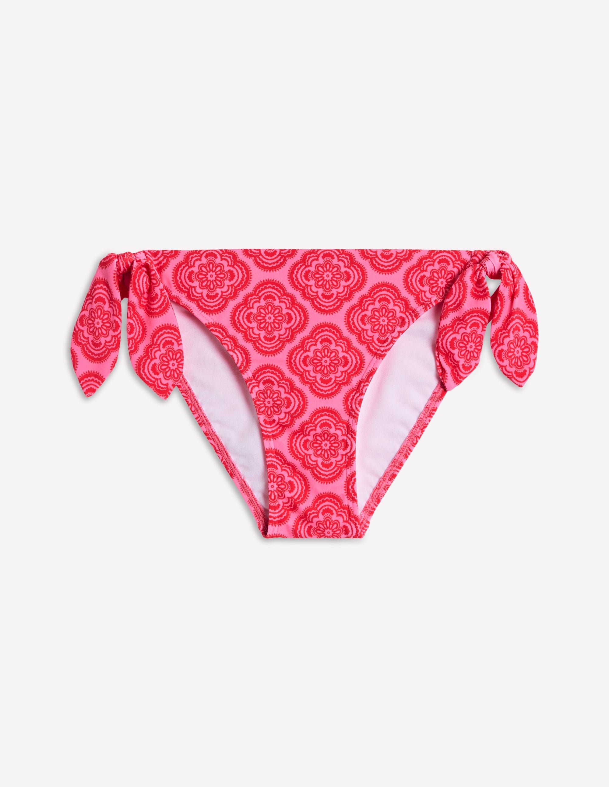 Tie Side Bikini Bottoms-Pink Rose, Botanic Blush - Image 6