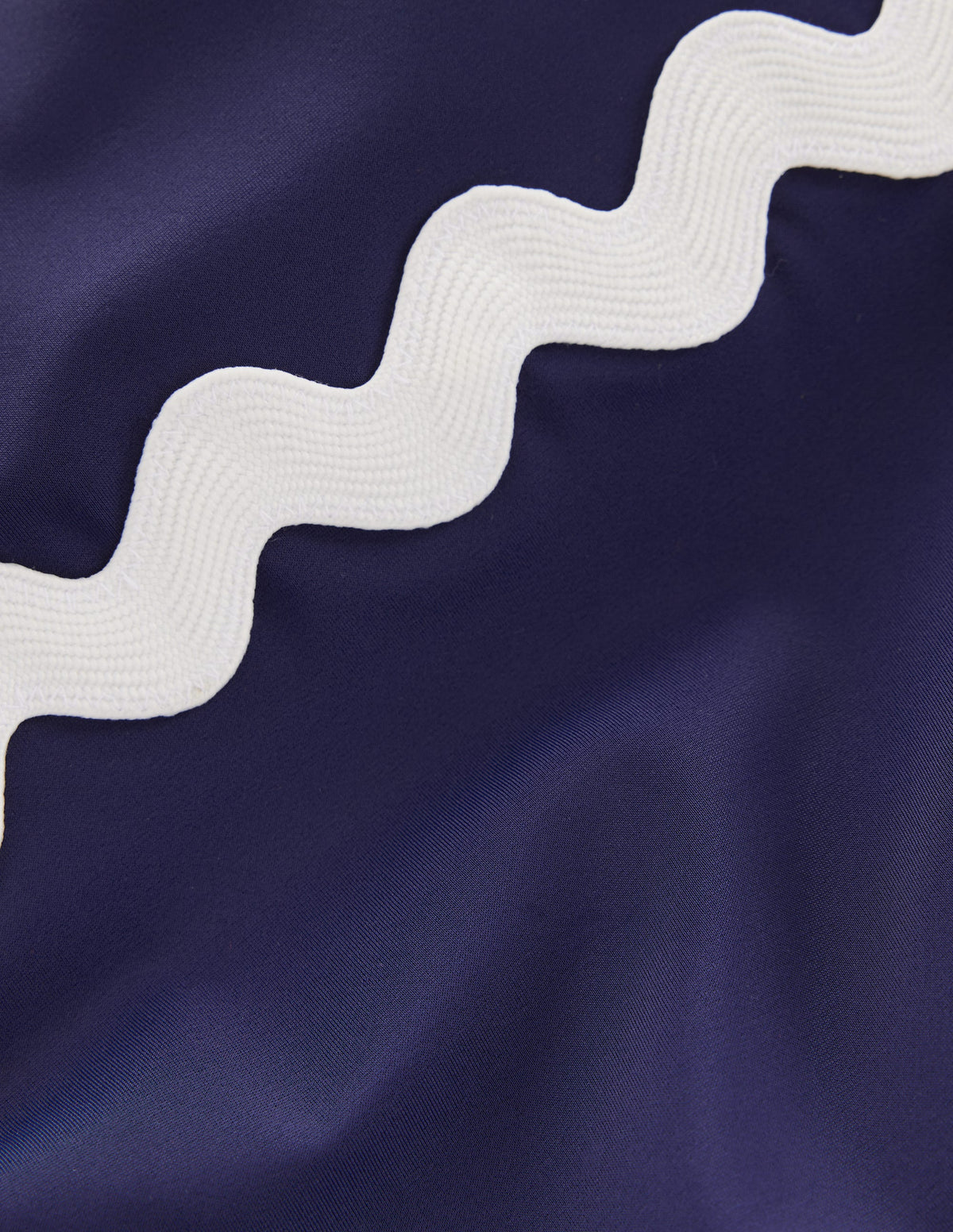 Rik Raj Giant Rik Rak Swimsuit - Navy/Ivory | Boden UK