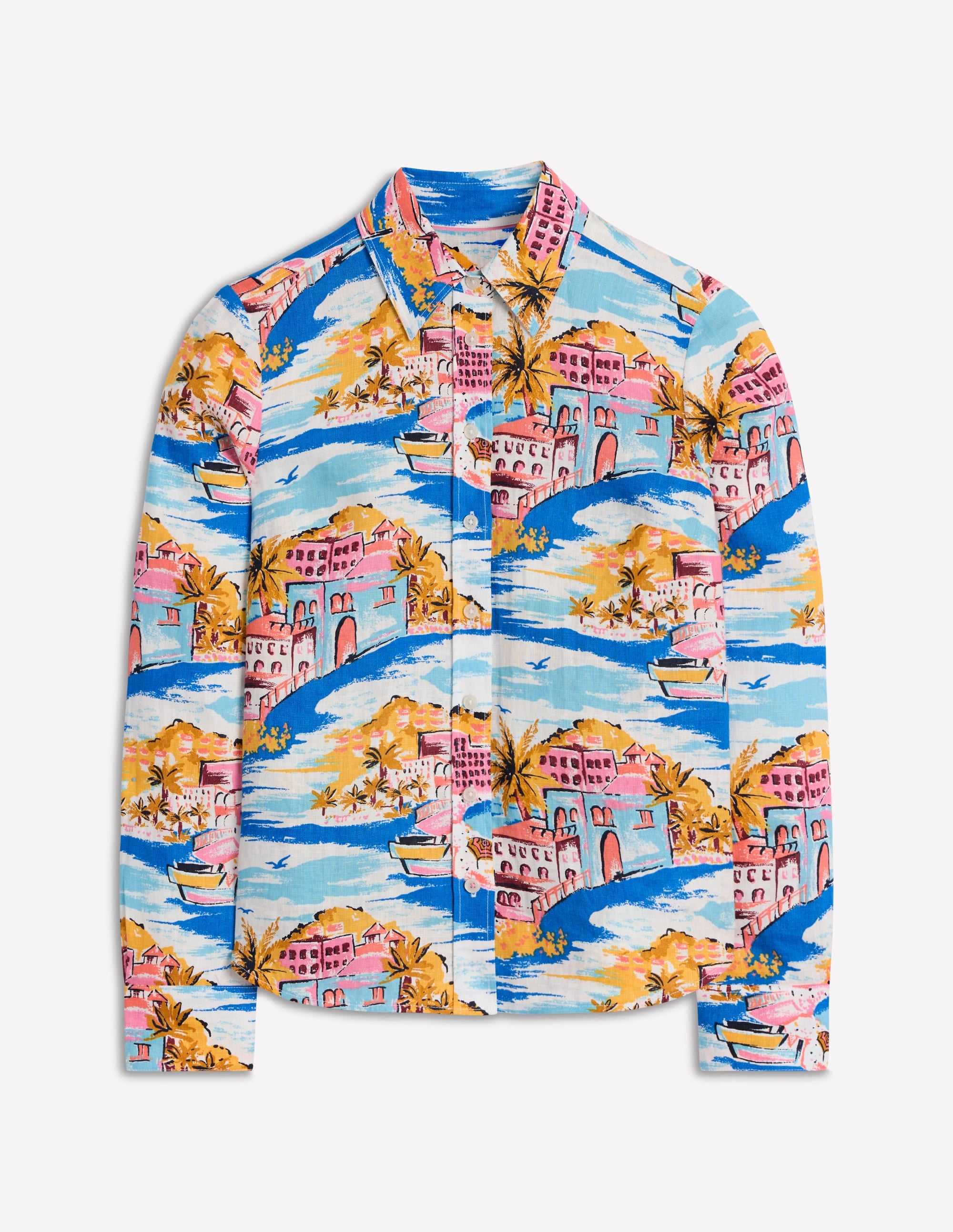 Sienna Linen Shirt-Multi, Paradise Bay - Image 7