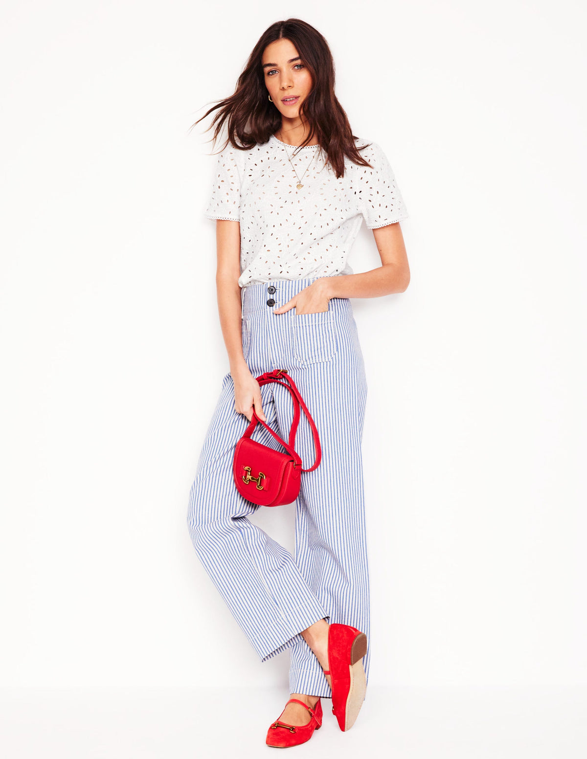 Edi Embroidered Top-White - Image 4
