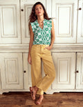 Lola Sleeveless Top-Baroque Tile