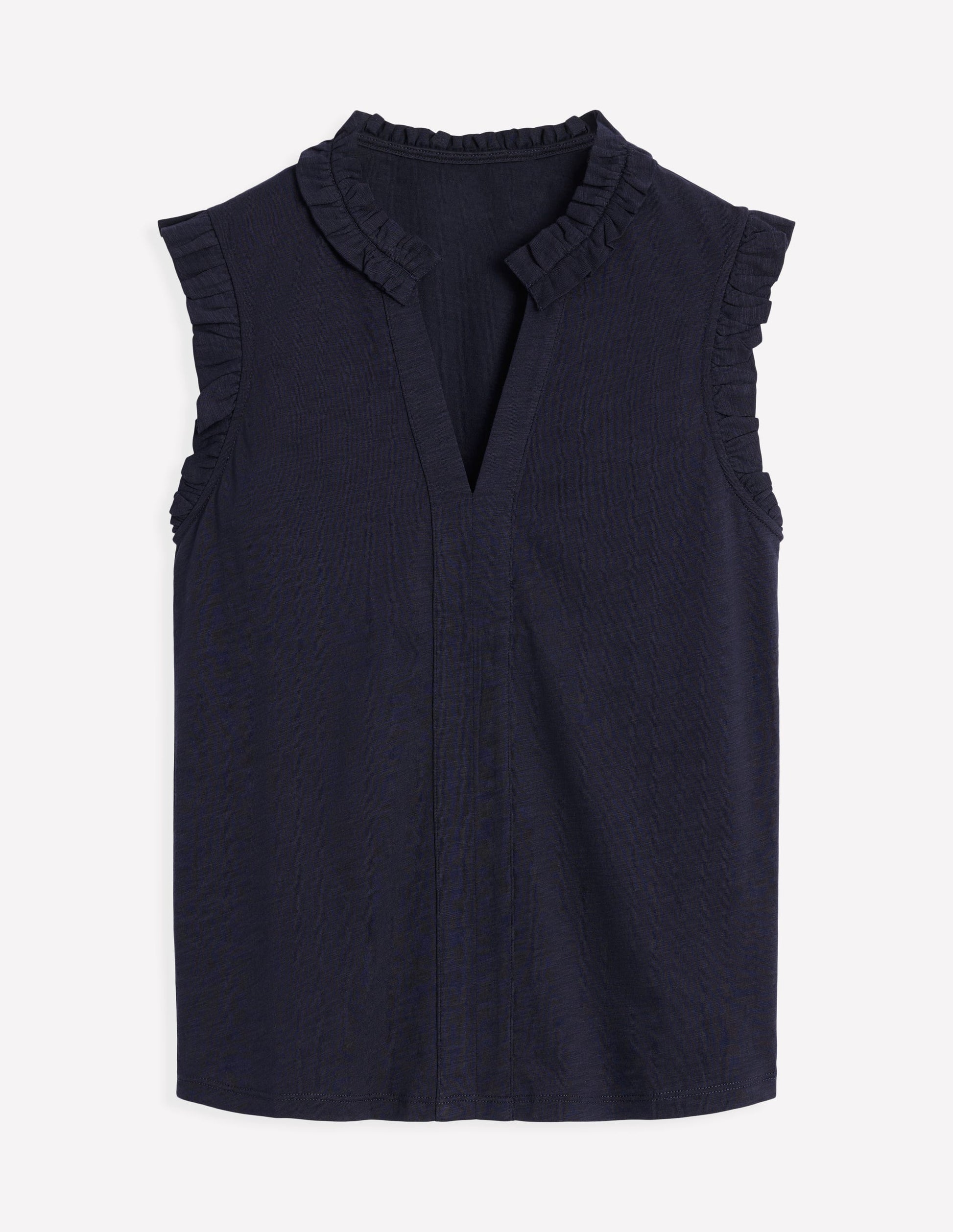 Lola Sleeveless Top-Navy-5