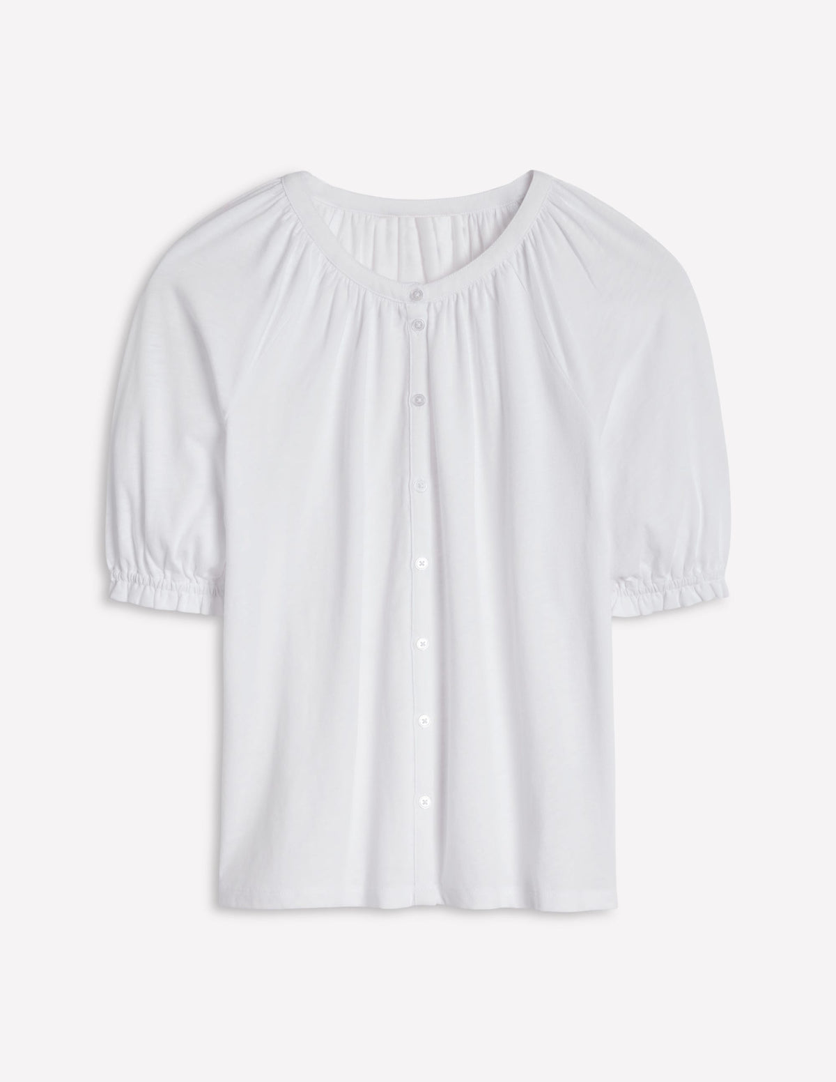 Isla Jersey Shirt-White - Image 5
