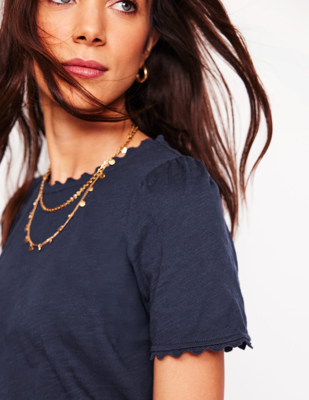 Ali Ricrac T-shirt-Navy - Image 2