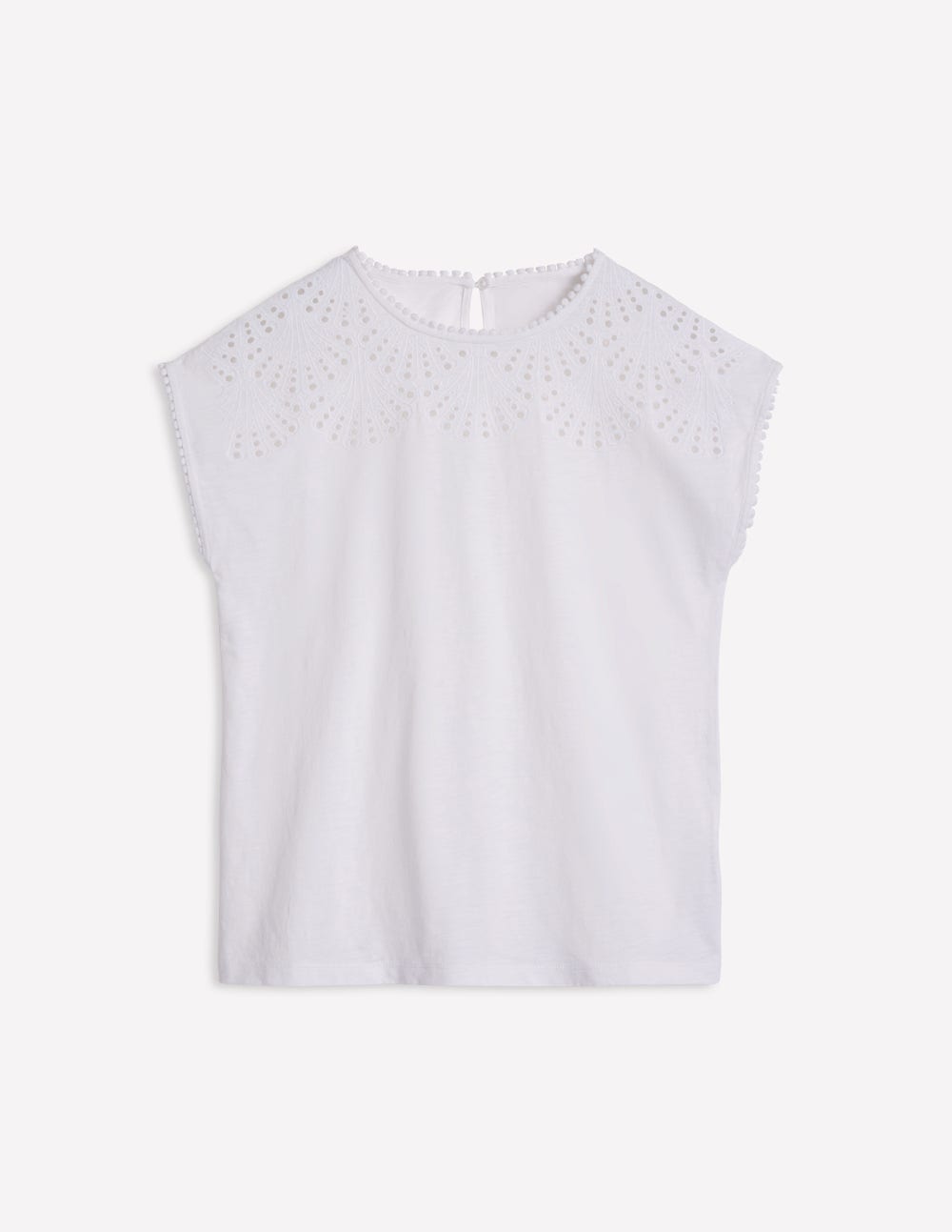 Anya Broderie T-shirt-White - Image 6