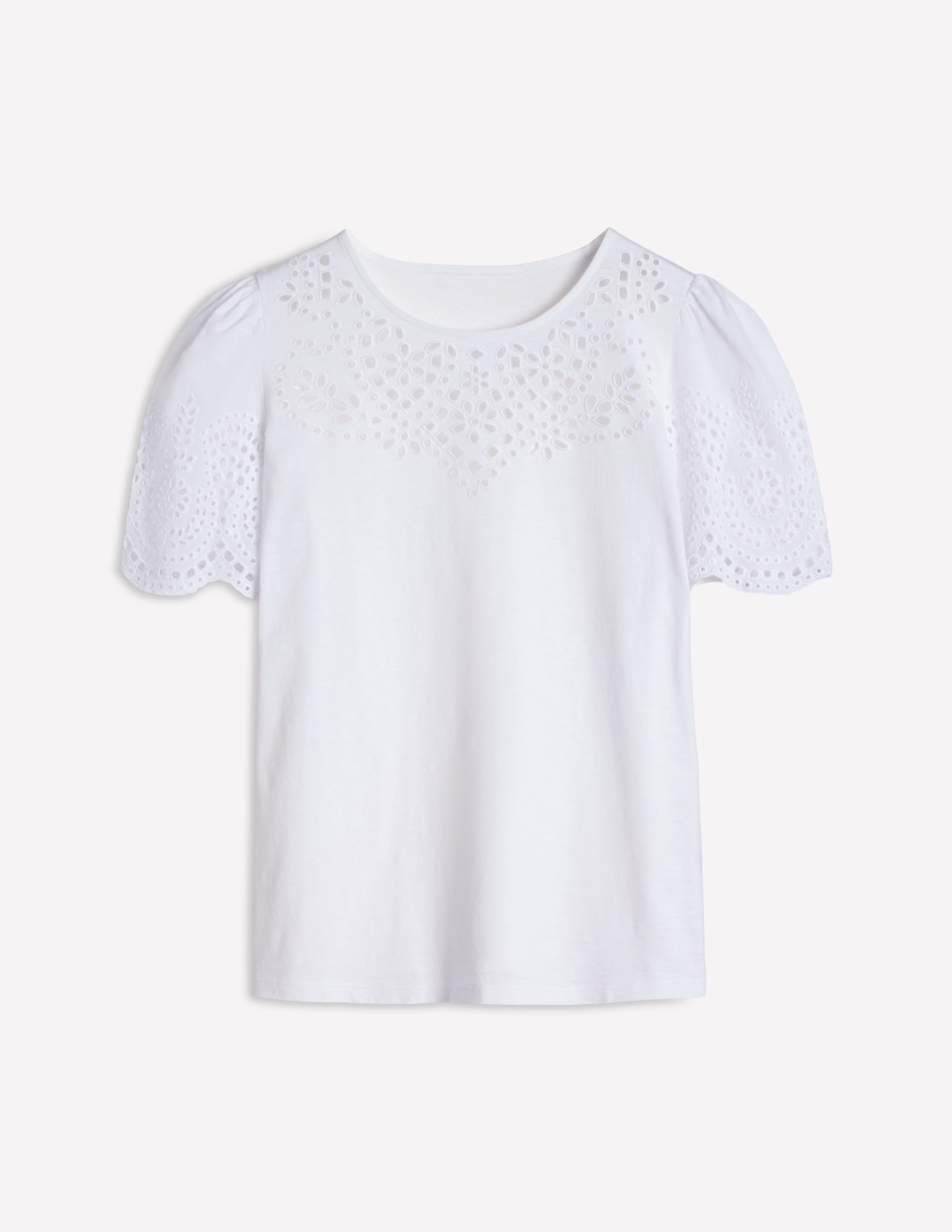 Isabel Broderie Top-White - Image 8