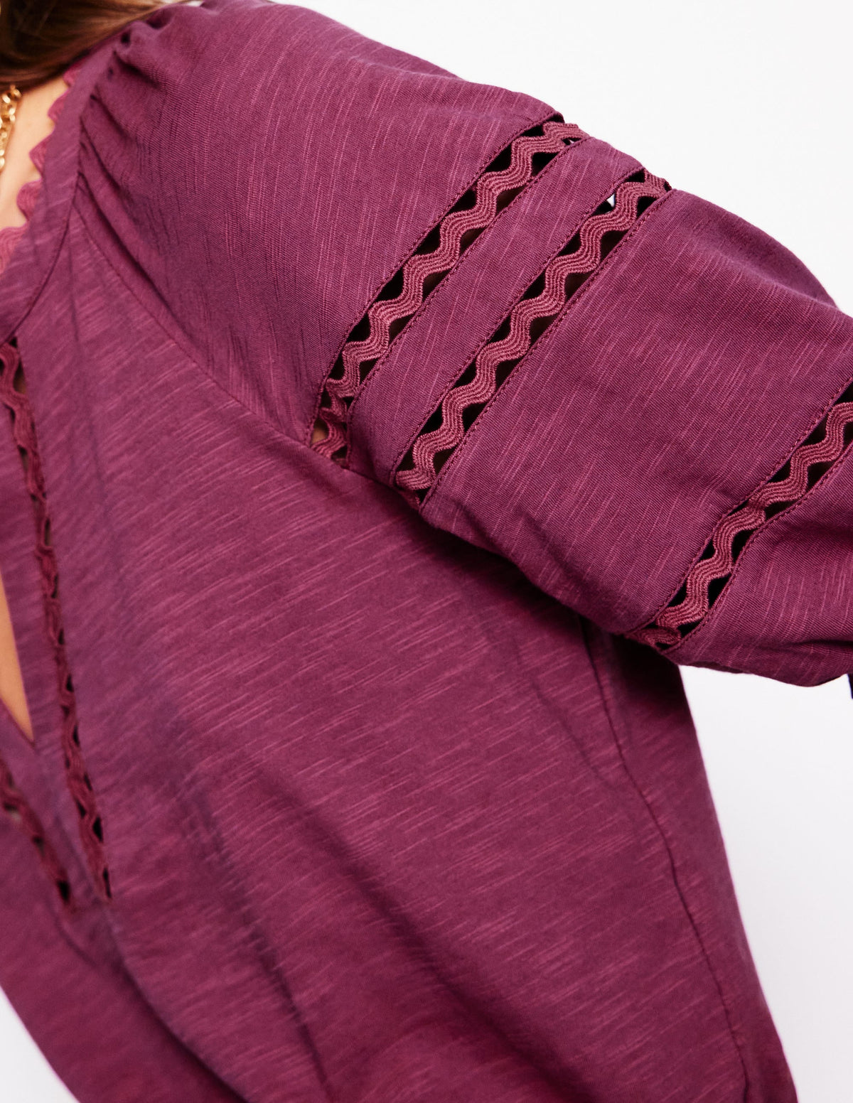 Maisy Rikrak Trim Top-Violet Quartz - Image 3