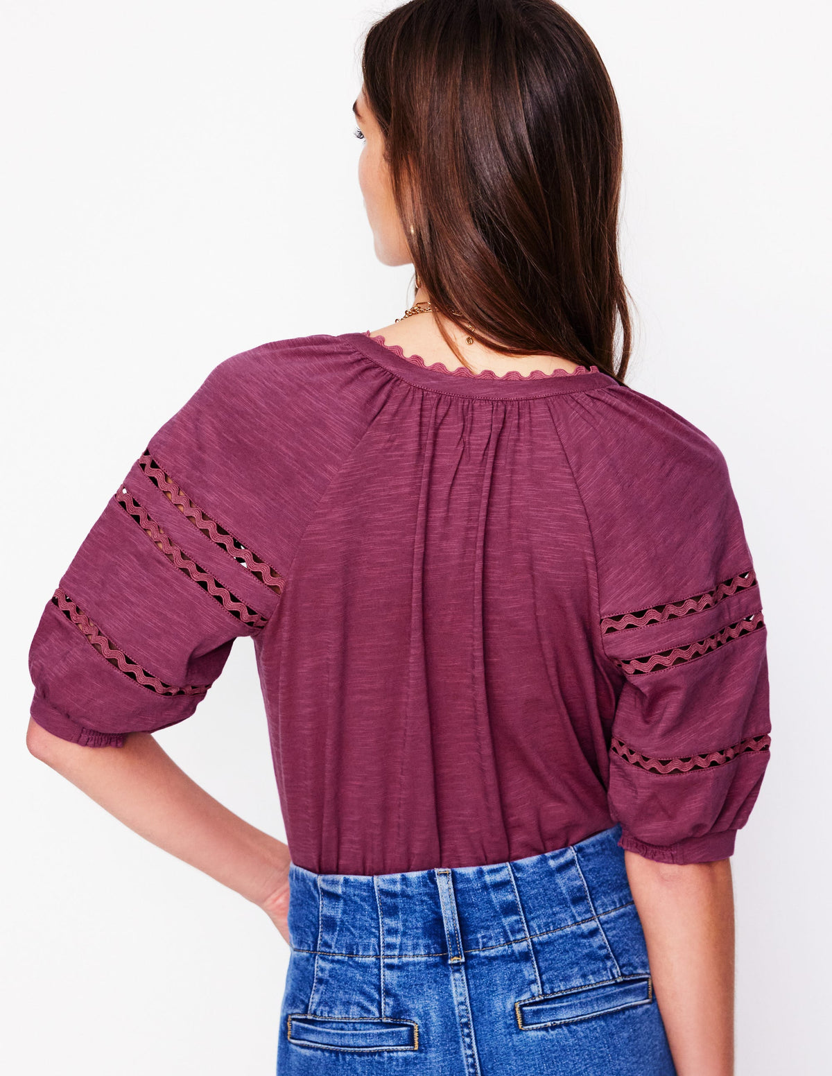 Maisy Rikrak Trim Top-Violet Quartz - Image 4