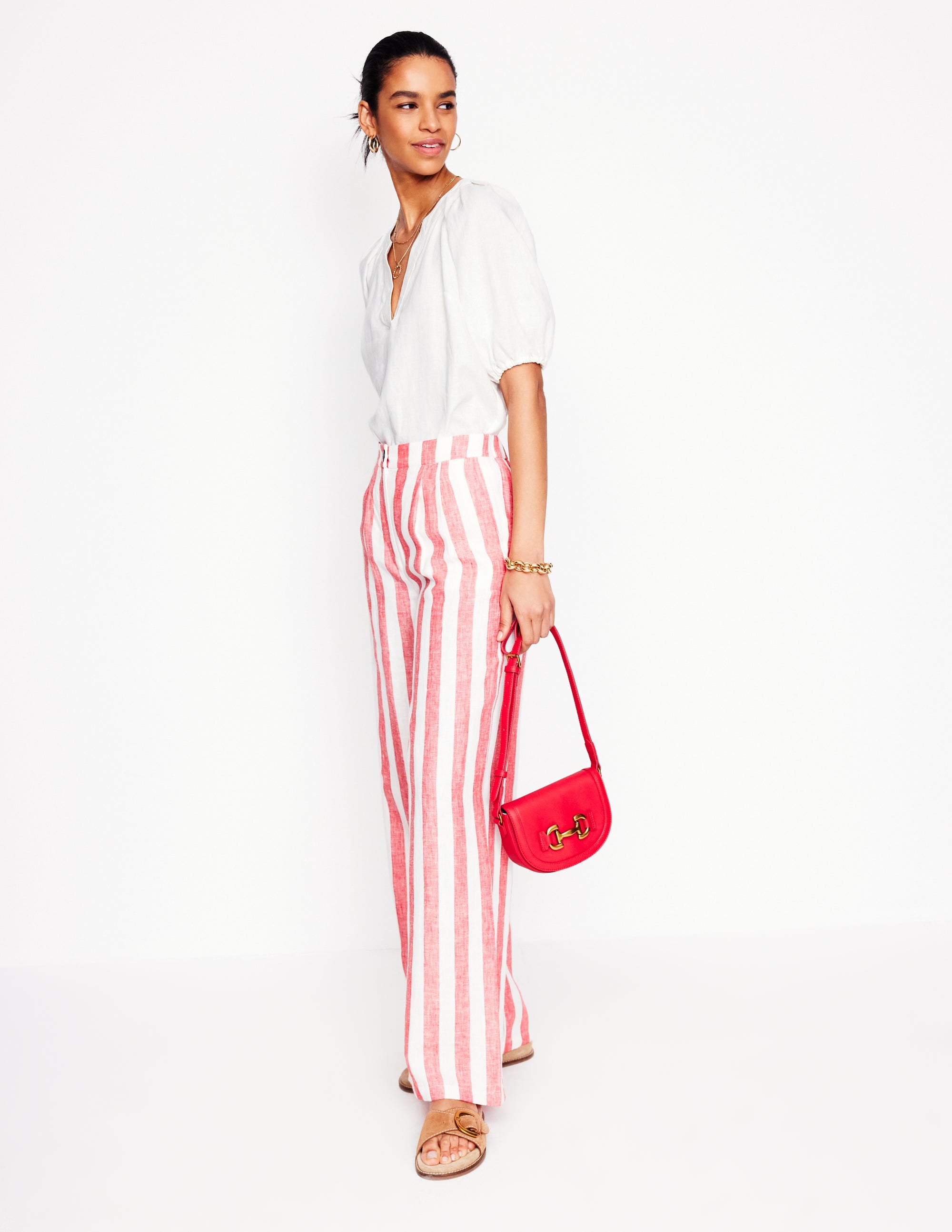 Brooke Linen Top-White - Image 6
