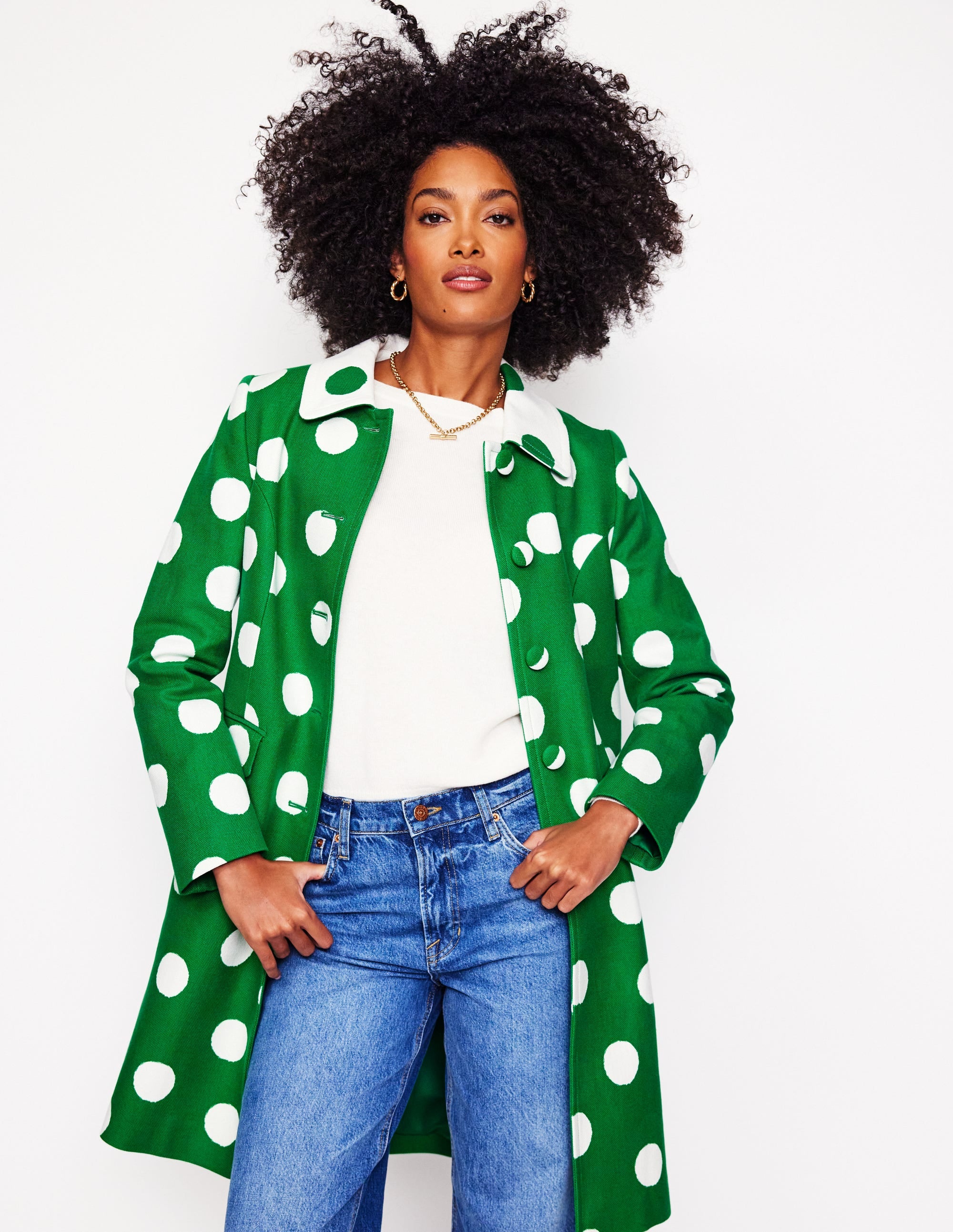 Occasion Coat-Abstract Dot - Image 5