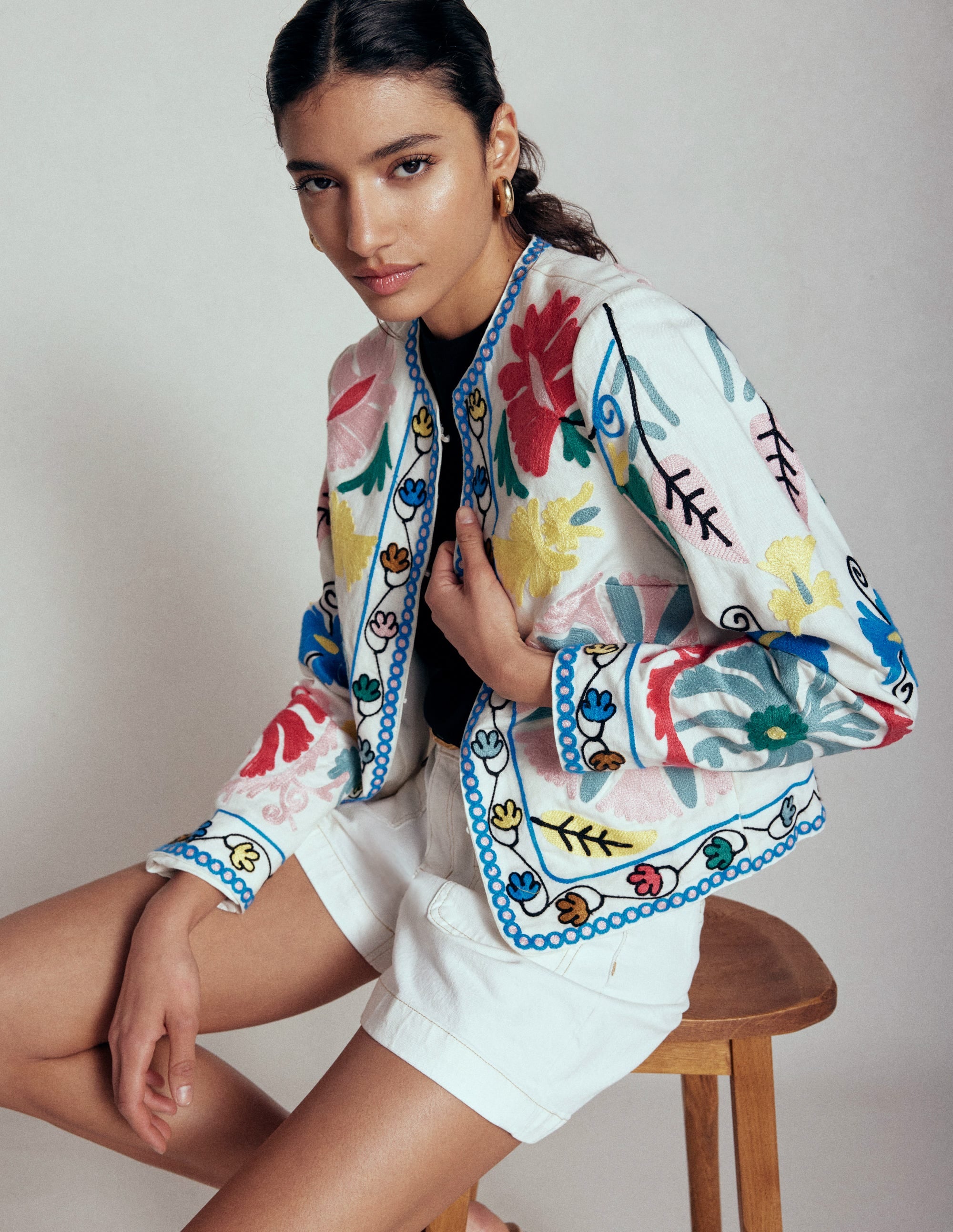 Embroidered Item Jacket-Multi Embroidery - Image 6