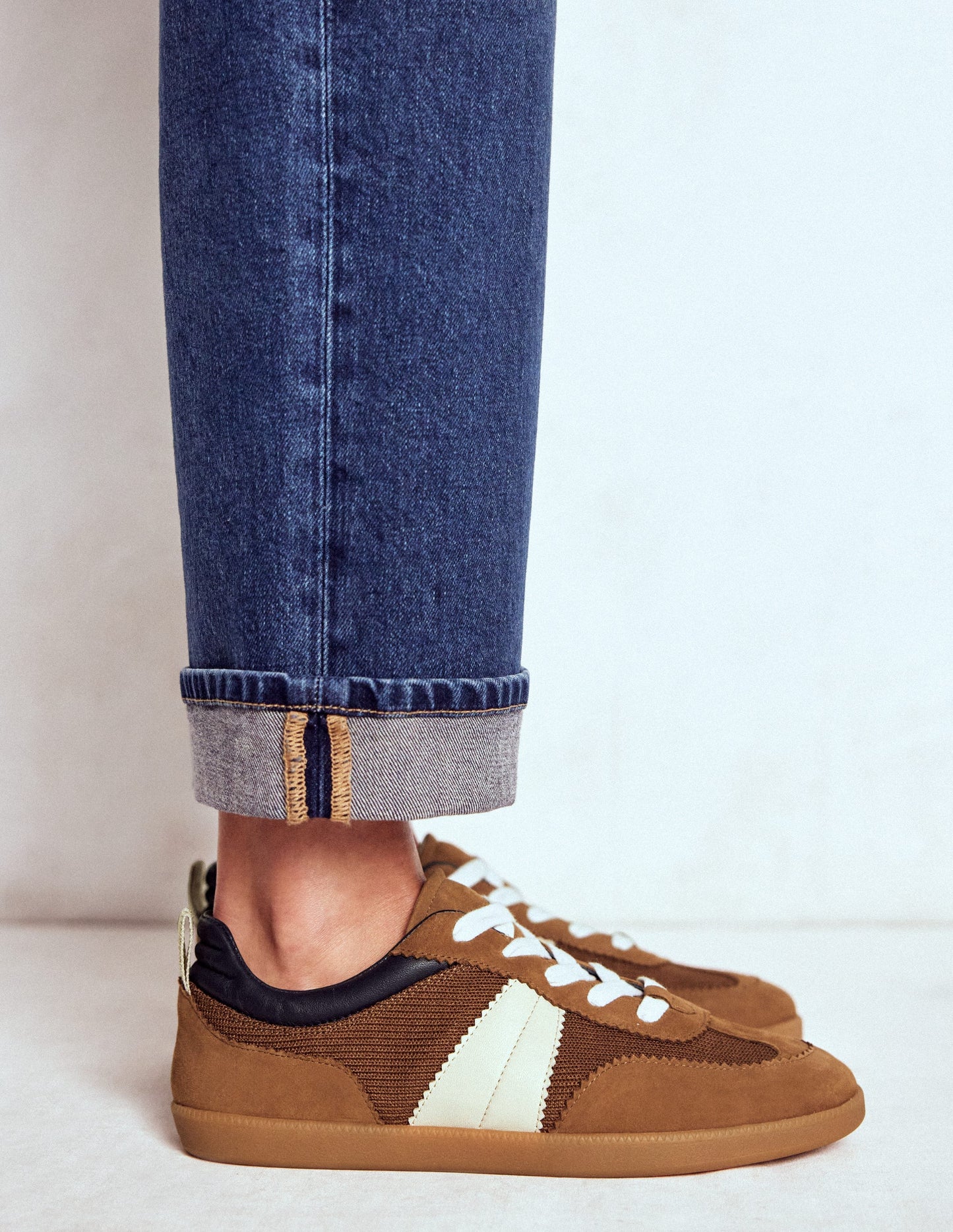 Erin Retro Tennis Trainers-Gingersnap