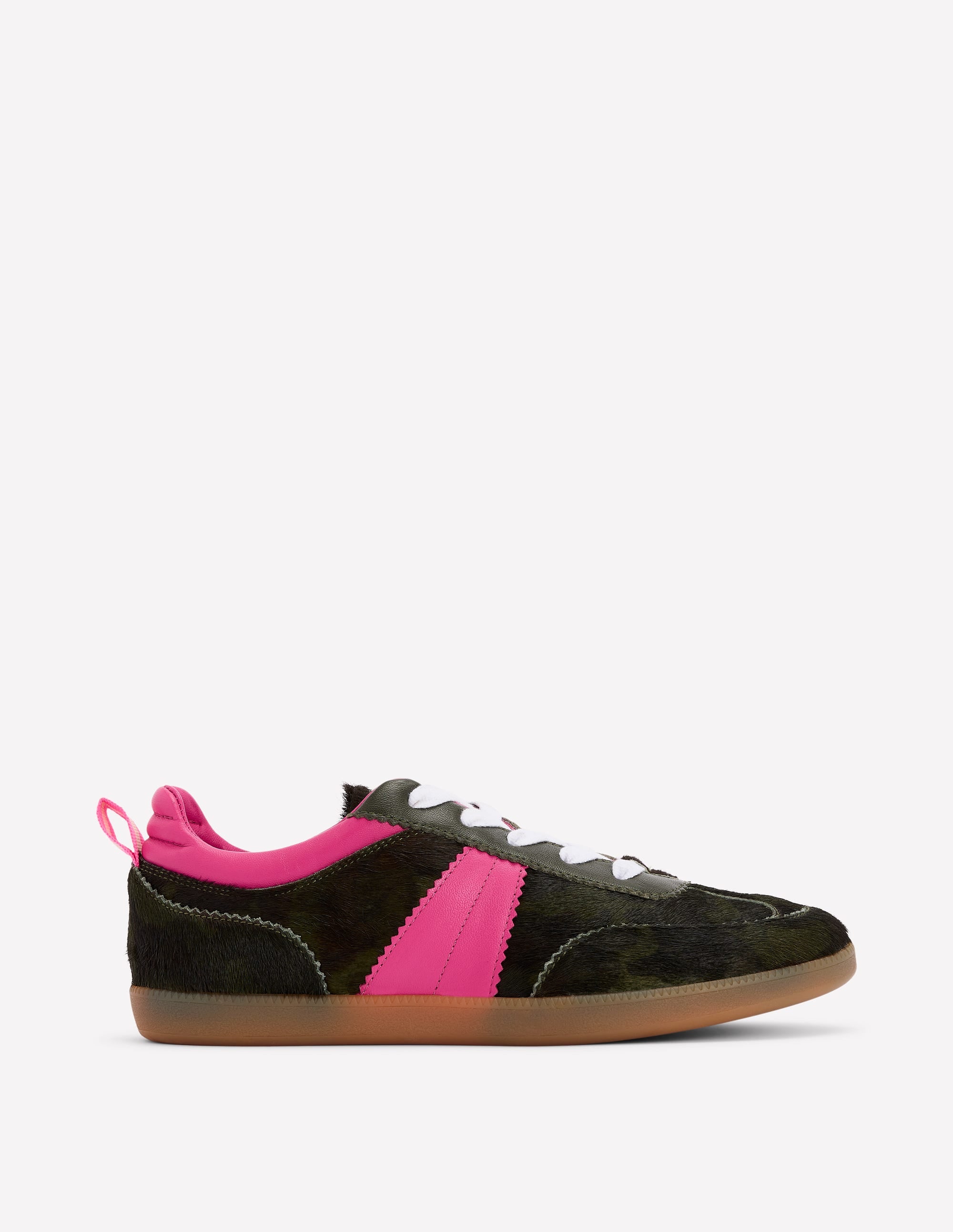 Erin Retro Tennis Trainers-Camo/Pink Peony - Image 1