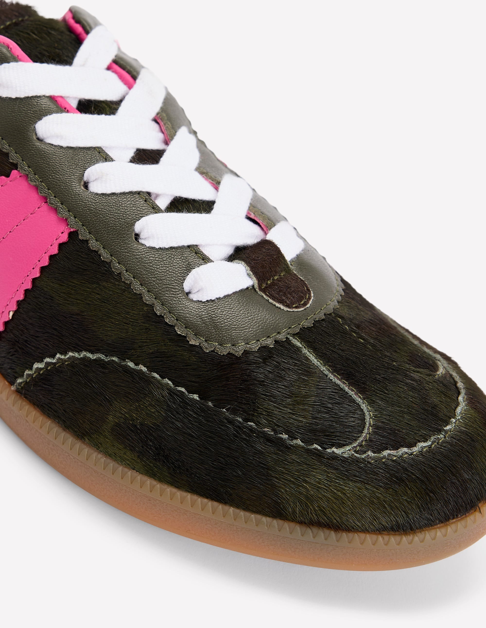 Erin Retro Tennis Trainers-Camo/Pink Peony - Image 4