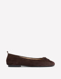 Kitty Flexi Sole Ballet Pumps-Chocolate