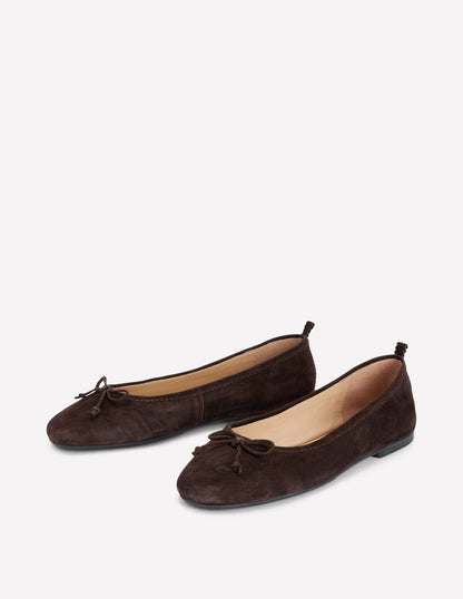 Kitty Flexi Sole Ballet Pumps-Chocolate-3