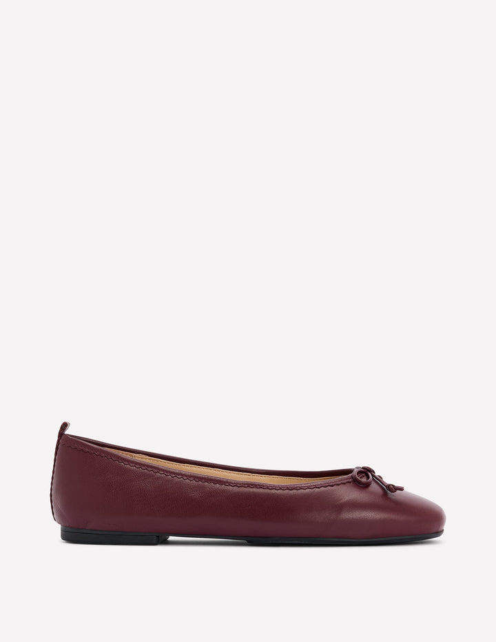 Kitty Flexi Sole Ballet Pumps-Oxblood