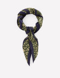 Elisabeth Silk Square Scarf-Leaping Leopard