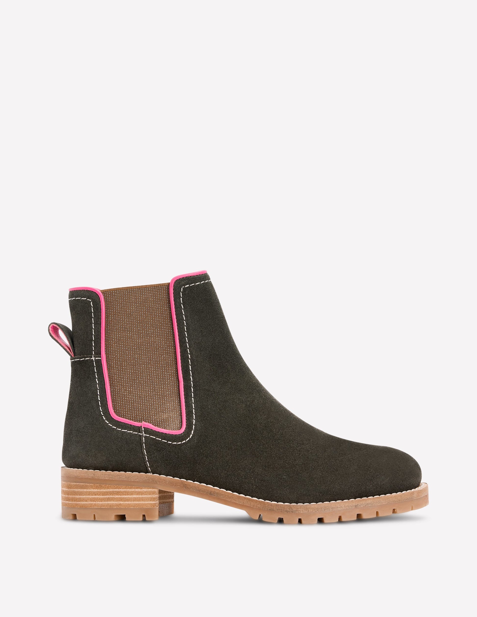 Freya Chelsea Boots-Dark Moss-1